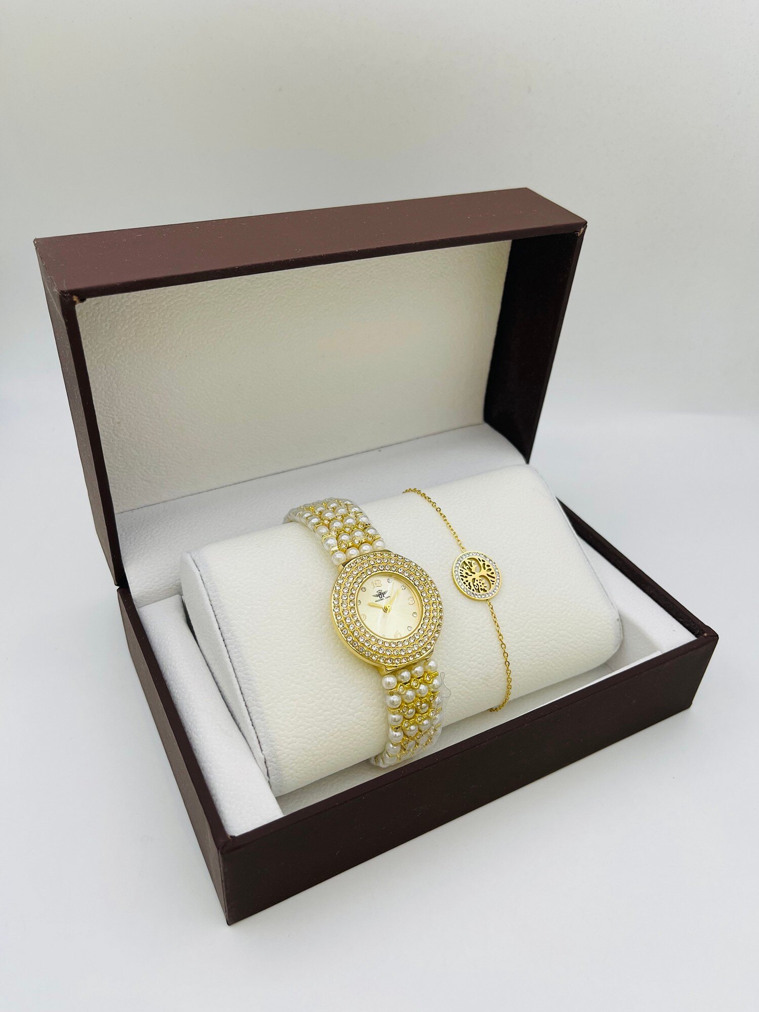 Grossiste Michael John Montres - COFFRET FEMME MICHAEL JOHN MARRON FB035
