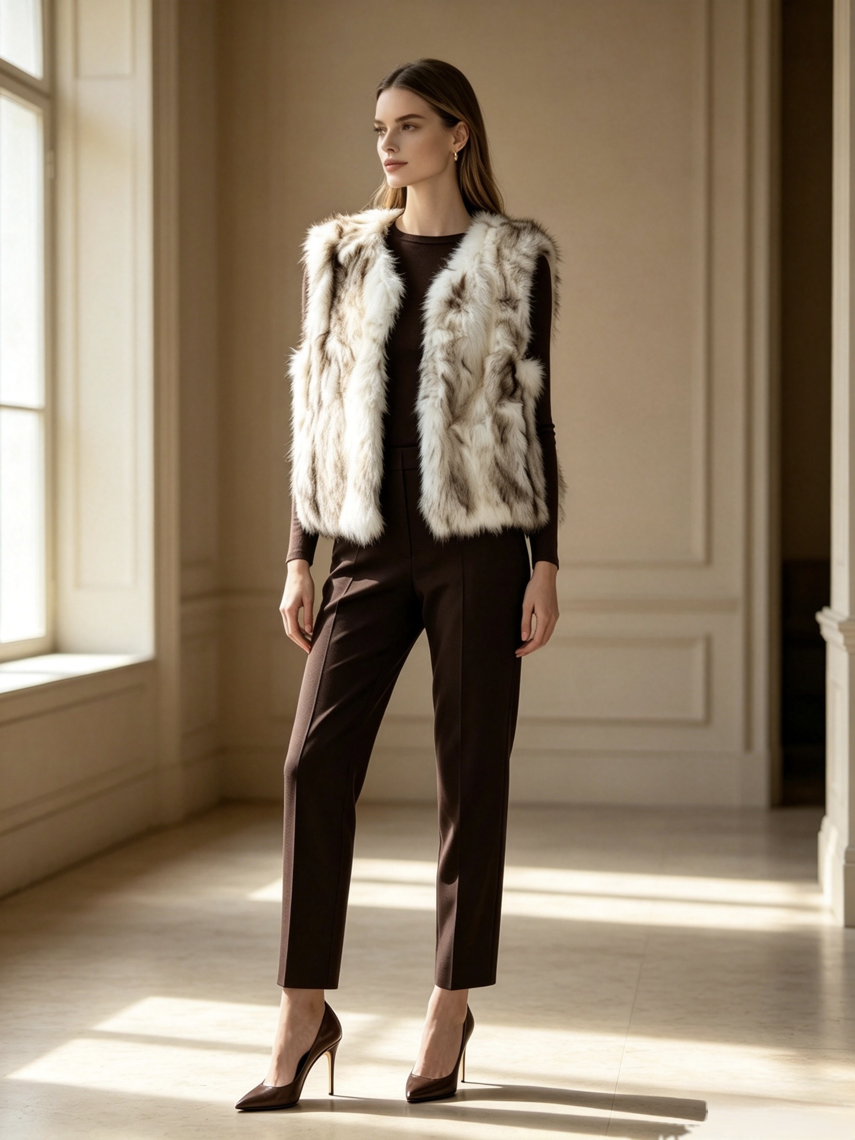 Wholesaler Mika Moda - Faux fur vest