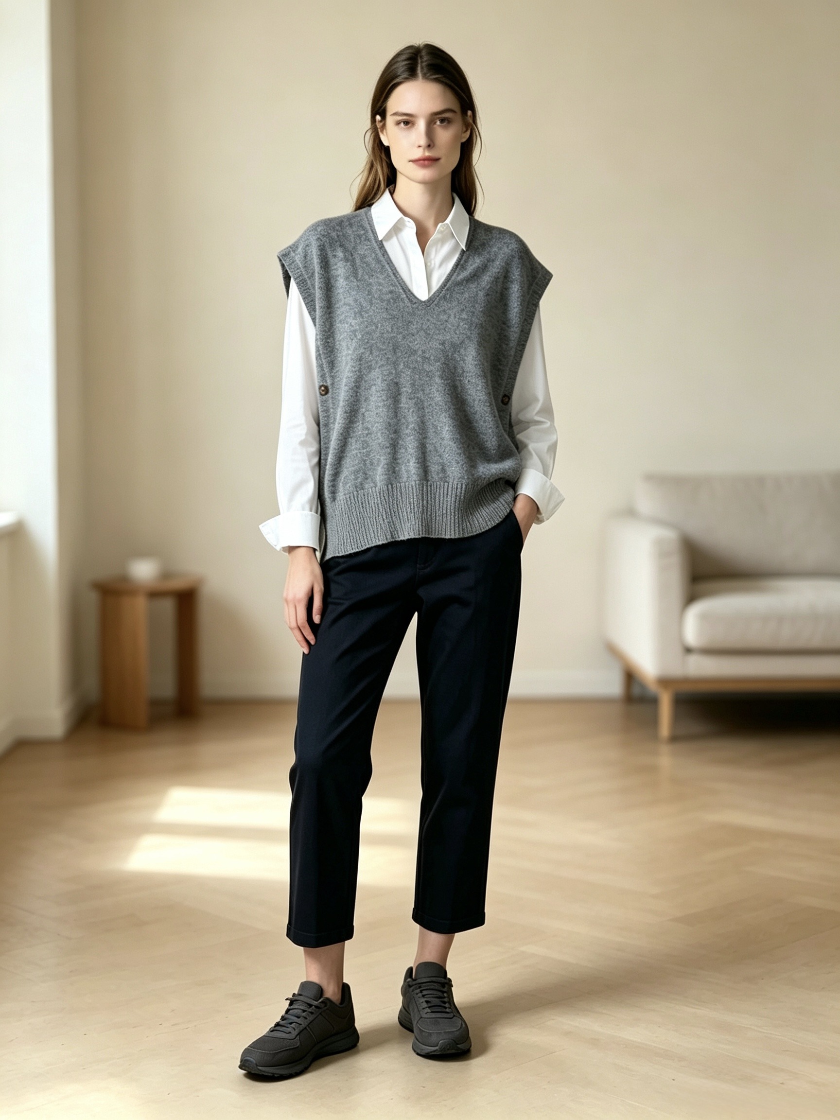 Wholesaler Mika Moda - SLEEVELESS PULLOVER WITH SIDE SLITS