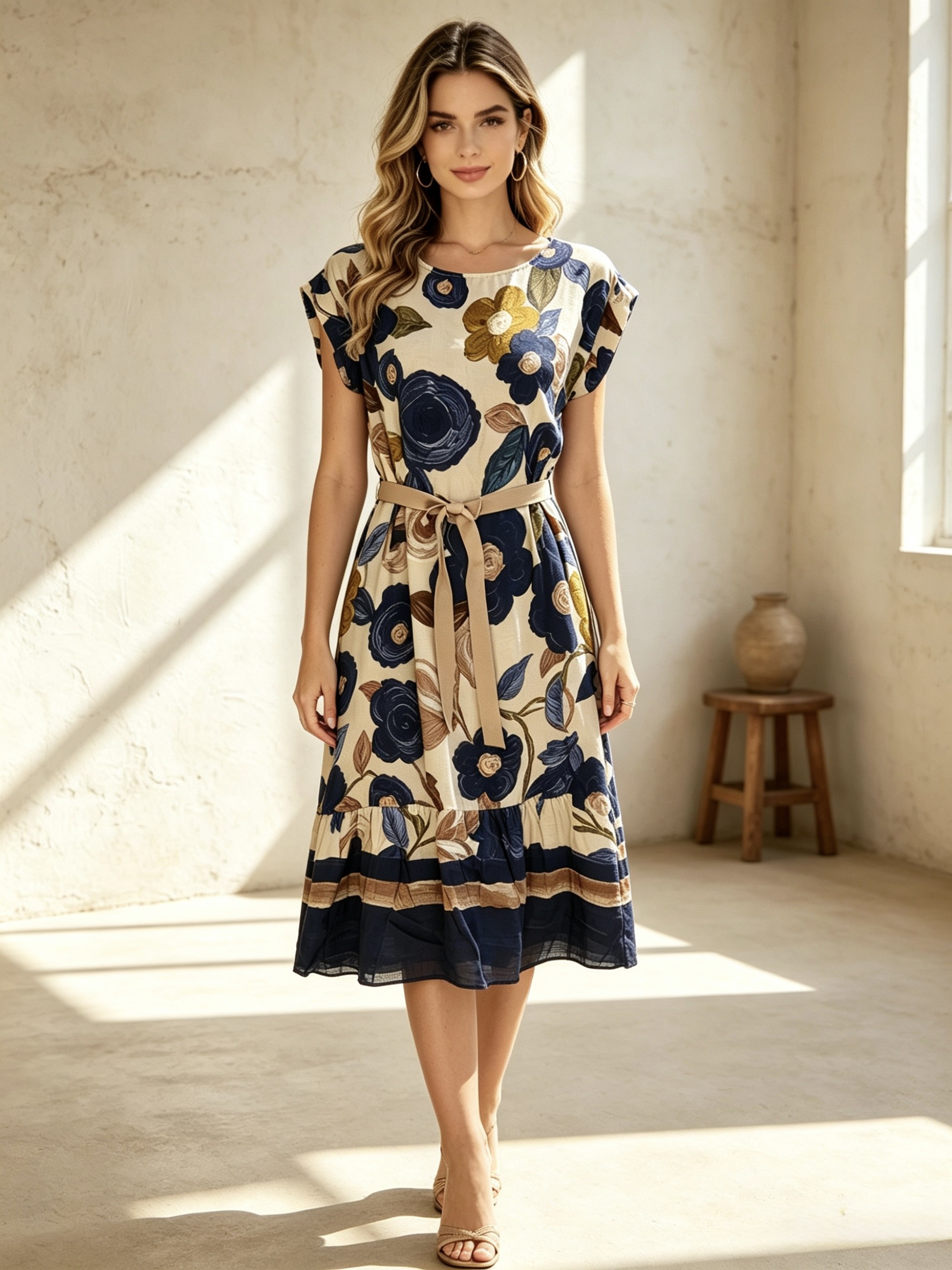 Wholesaler Mika Moda - DRESS WITH BELT