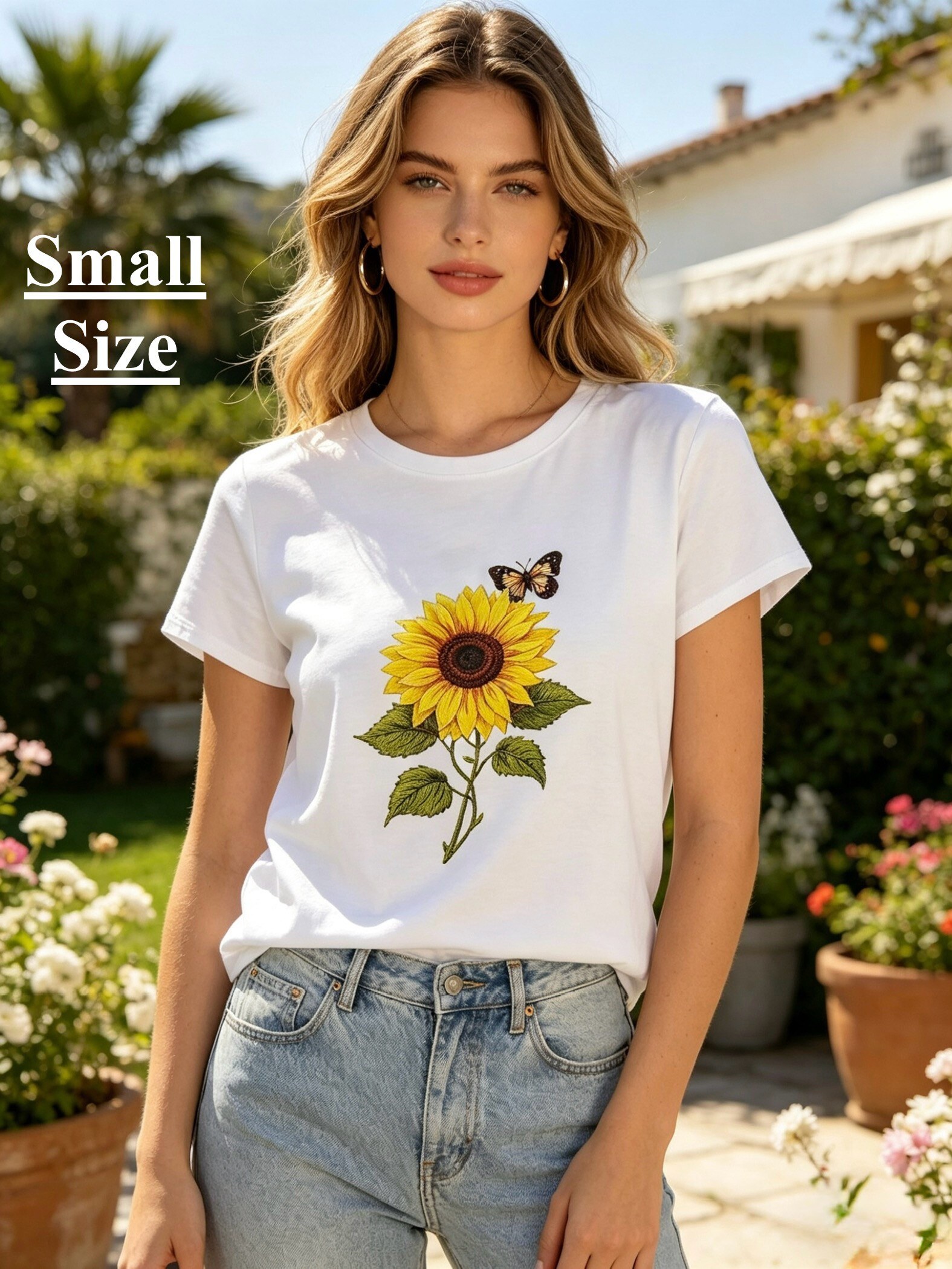 Mayorista Mika Moda - CAMISETA CON ESTAMPADO EFECTO BORDADO