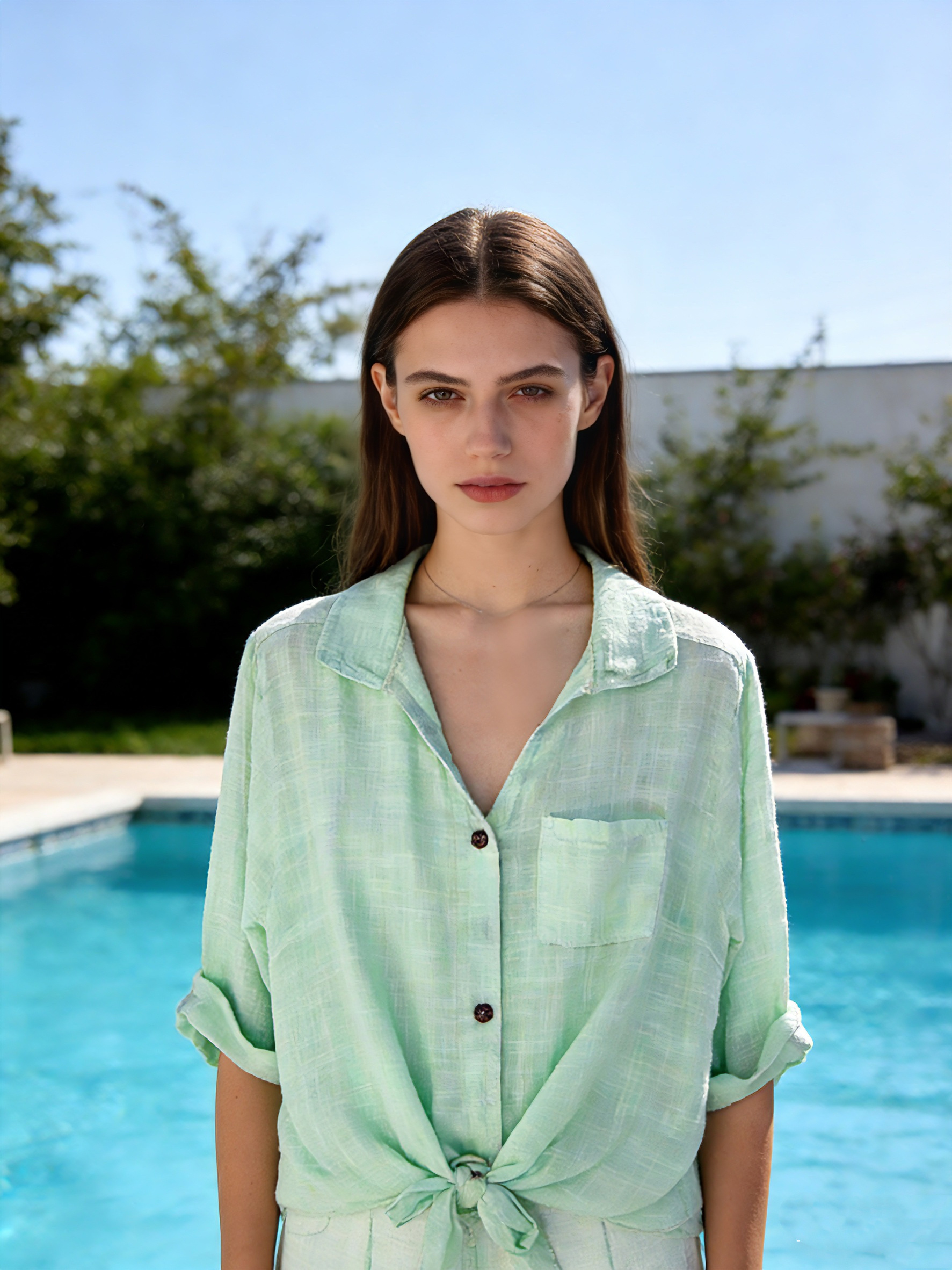 Mayorista Mika Moda - JERSEY DE GASA CON NUDO