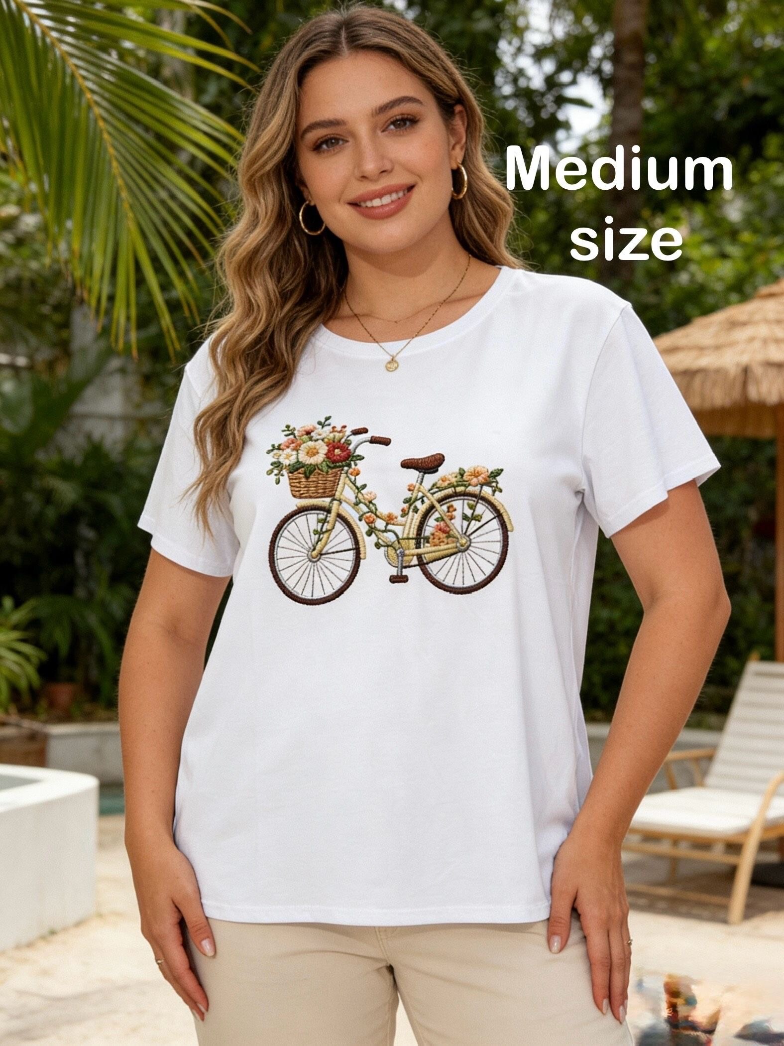 Wholesaler Mika Moda - T-shirt with embroidery effect print