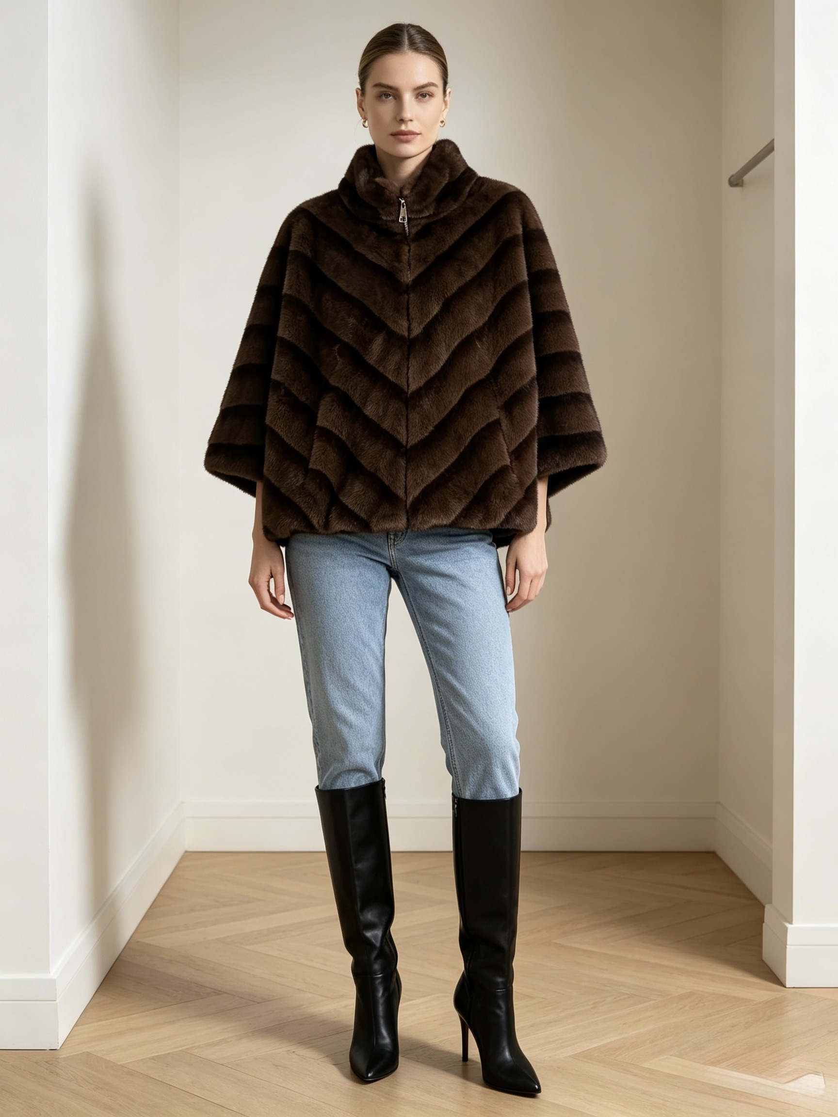 Wholesaler Mika Moda - Super soft faux fur jacket