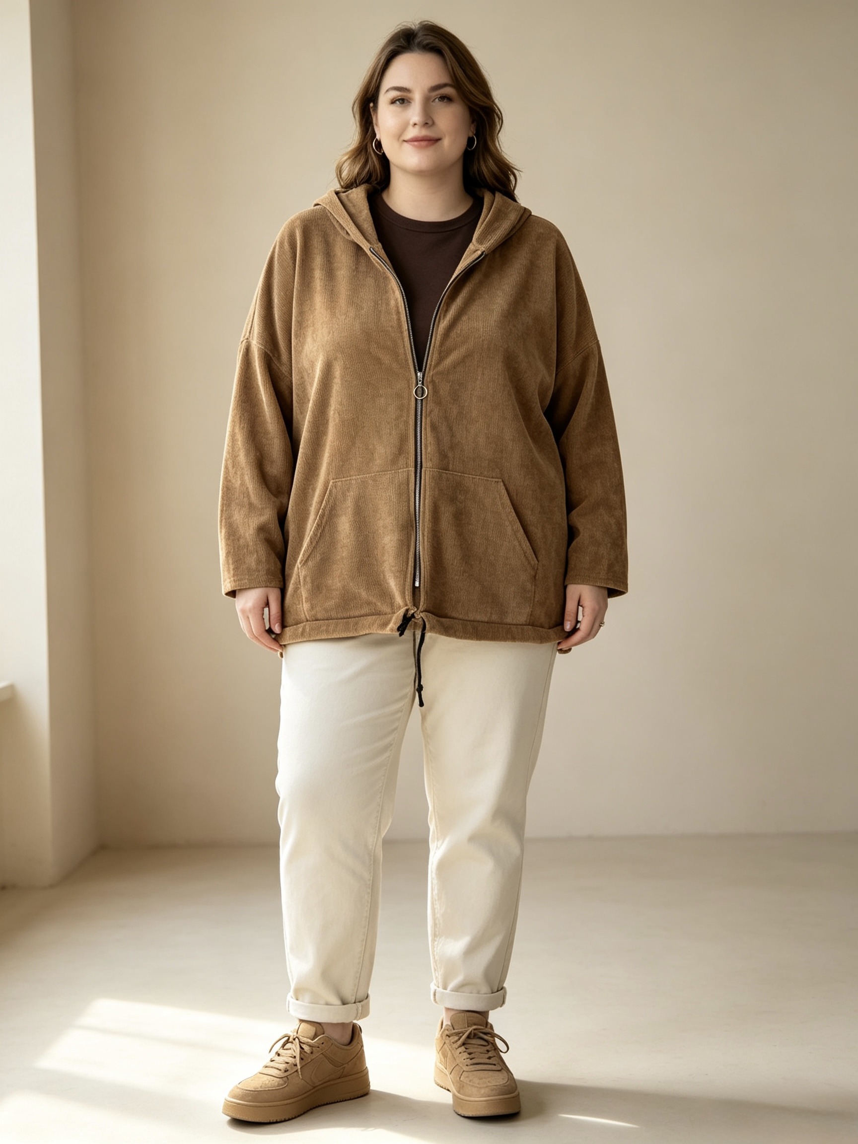 Wholesaler Mika Moda - Velvet jacket with zipper