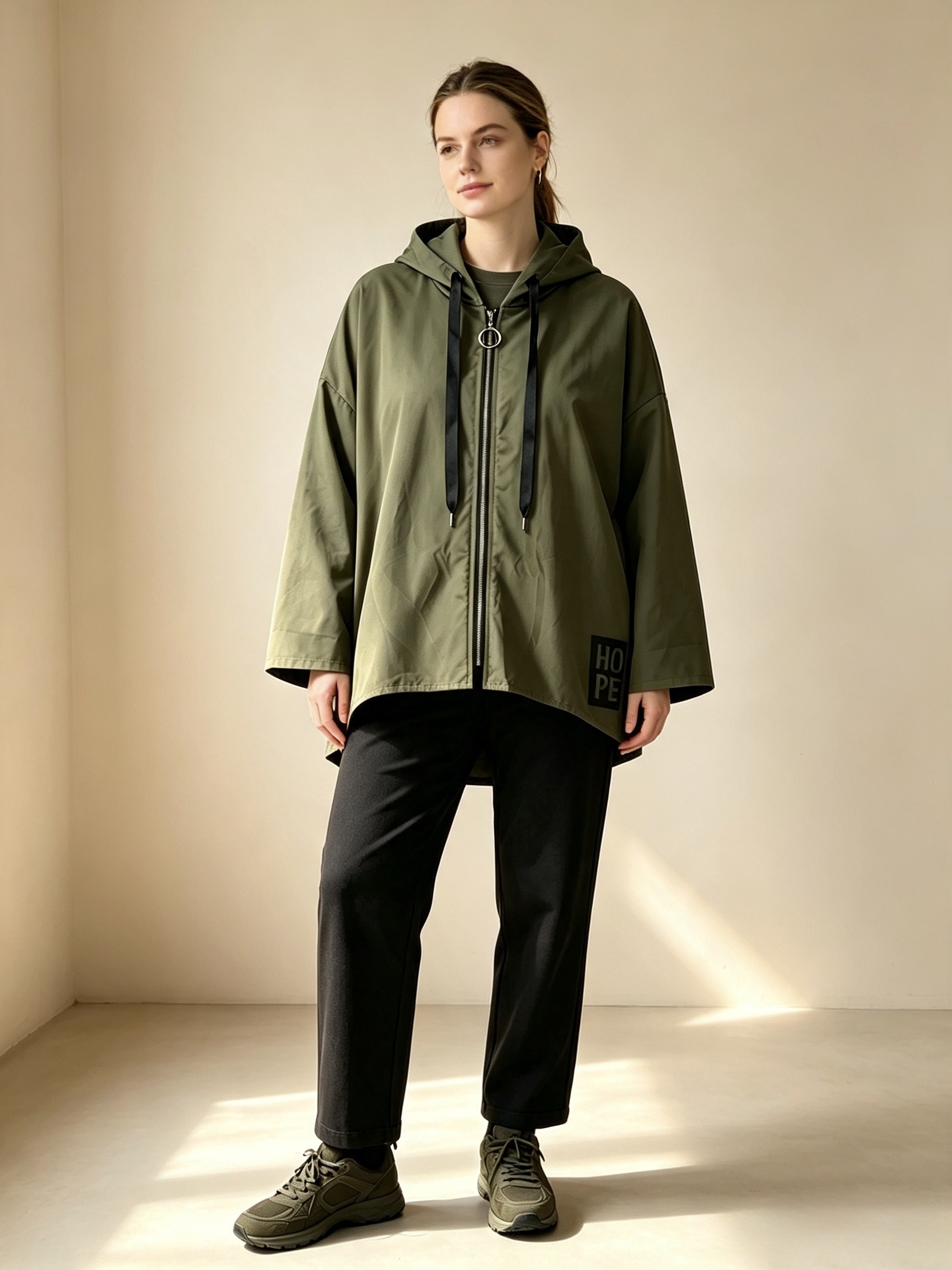 Wholesaler Mika Moda - Waterproof jacket with hood and pockets