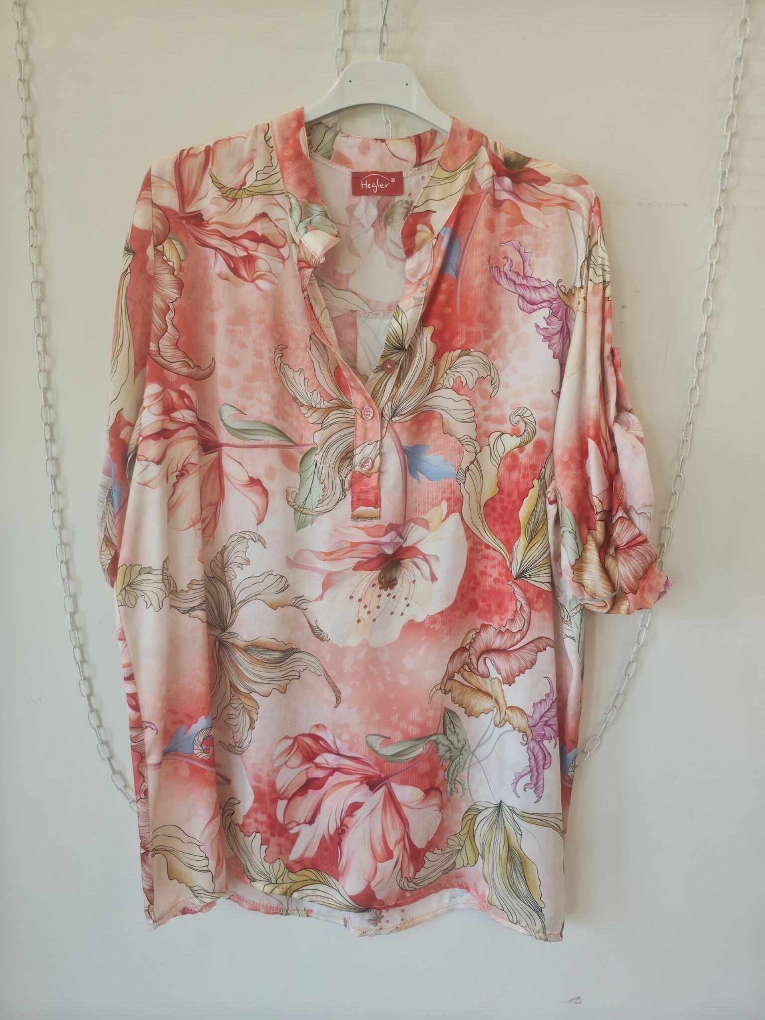 Wholesaler MIKAFIRENZE - Printed viscose satin shirt