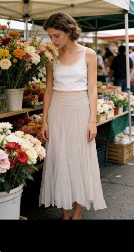 Grossista MIKAFIRENZE - GONNA MIDI MAXI ELASTICO