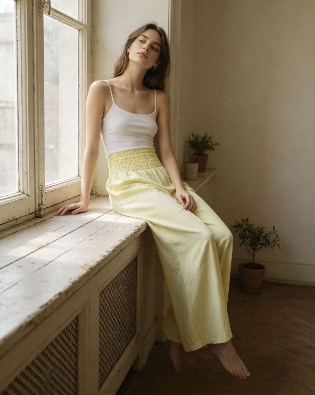 Wholesaler MIKAFIRENZE - SOFT TROUSERS WITH WIDE ELASTIC BAND