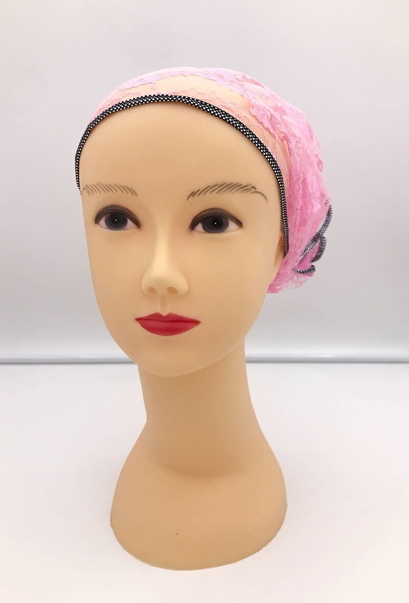 Grossiste MILLE ET UNE ETOILES - Turban femme en dentelle à fleur