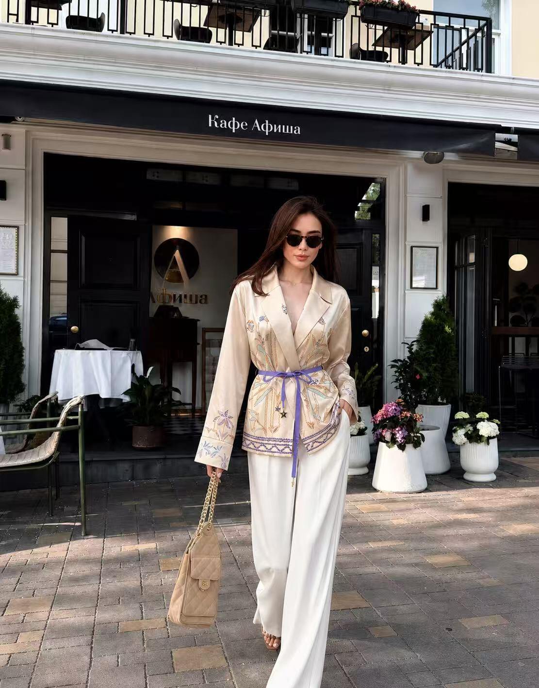 Wholesaler MILLERA - SATIN KIMONO JACKET WITH BELT