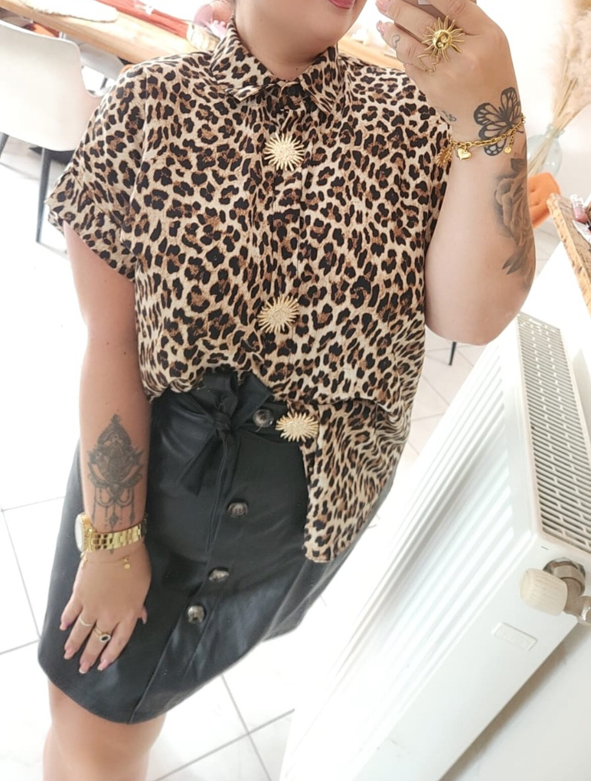 Mayorista Mily Grande Taille - Grandes blusas impresas con joyas