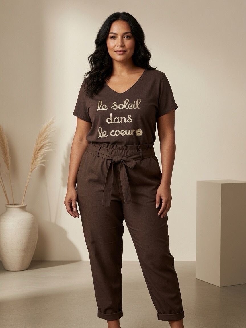 Wholesaler Mily Grande Taille - Large round t -shirt round