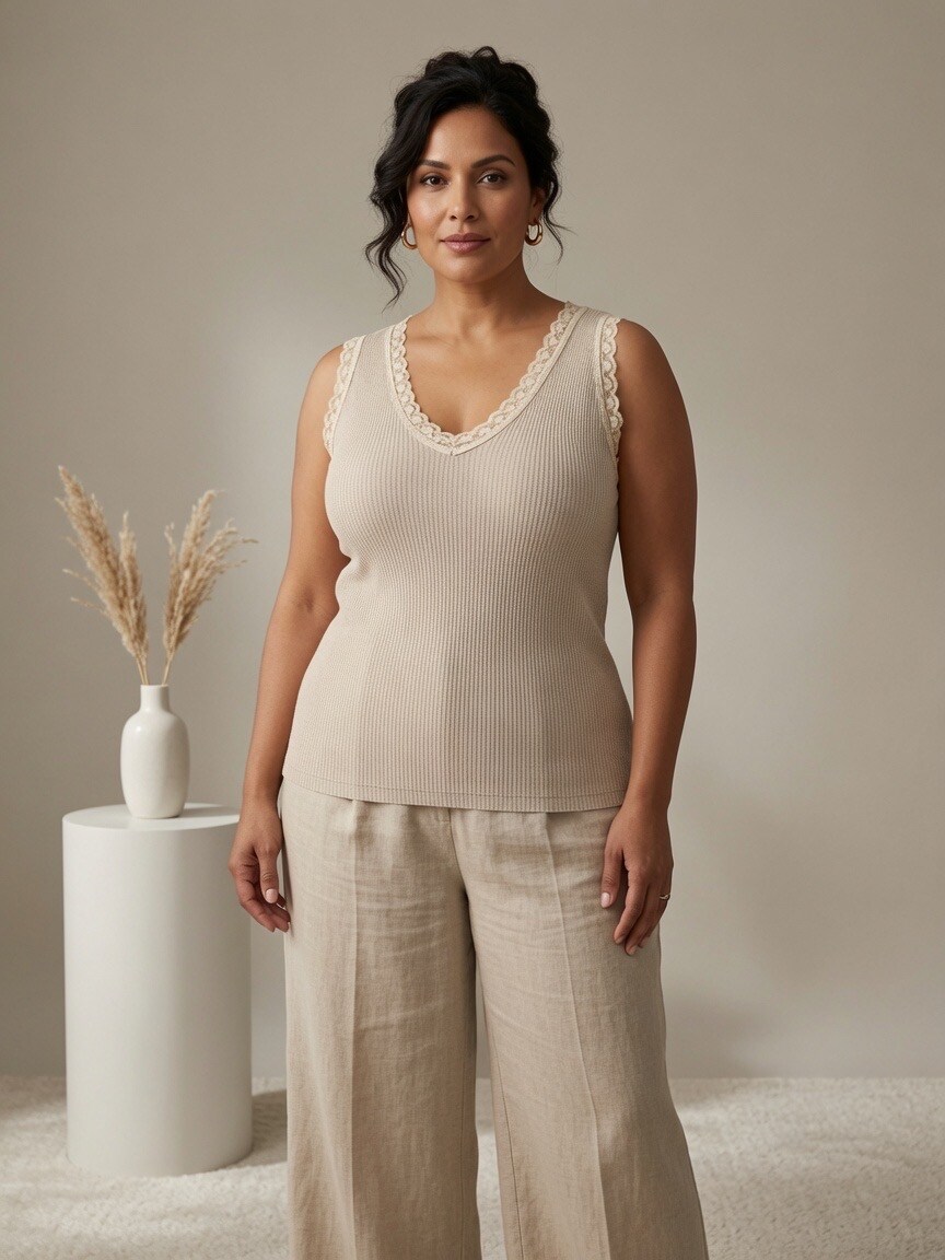 Großhändler Mily Grande Taille - Elasthan-Top in großer Größe