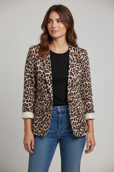 Grossiste Mily Grande Taille - veste imprimée extra large Grossiste Mily Grande Taille - veste imprimée extra large