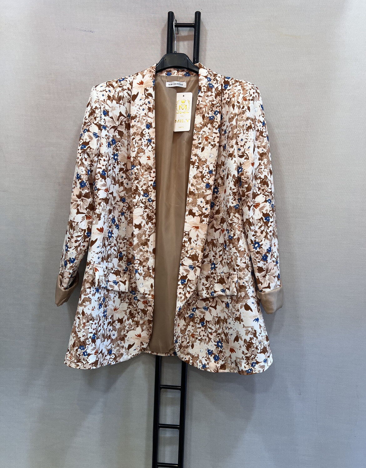 Mayorista Mily Grande Taille - Chaqueta extra ancha con solo inscripción
