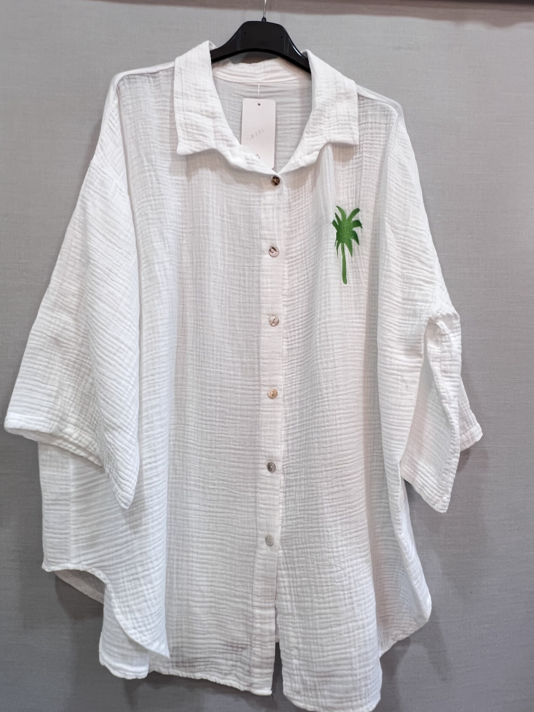 Mayorista Mily Grande Taille - Camisa de gas de algodón
