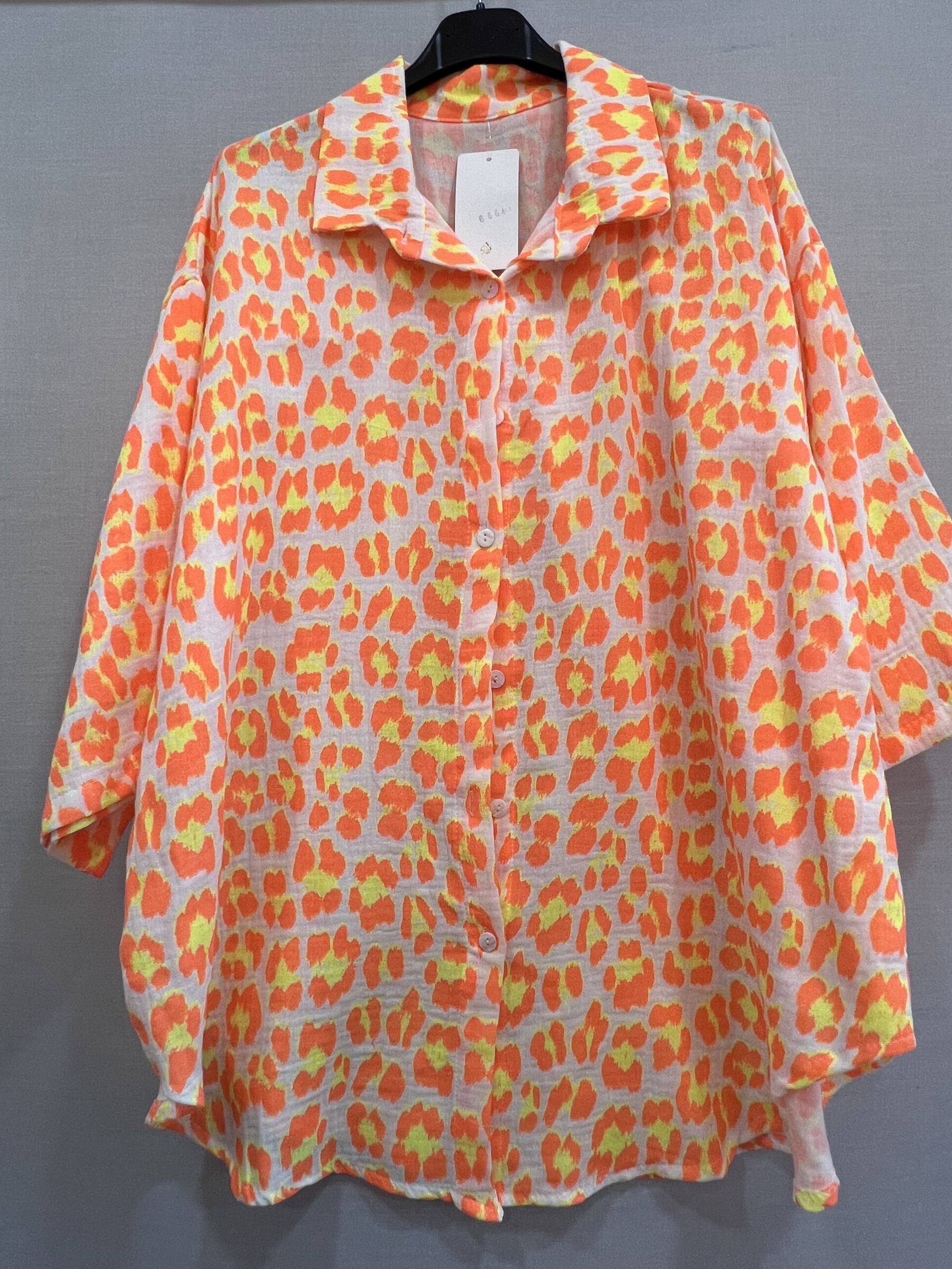 Grossiste Mily Grande Taille - chemise gaz de coton