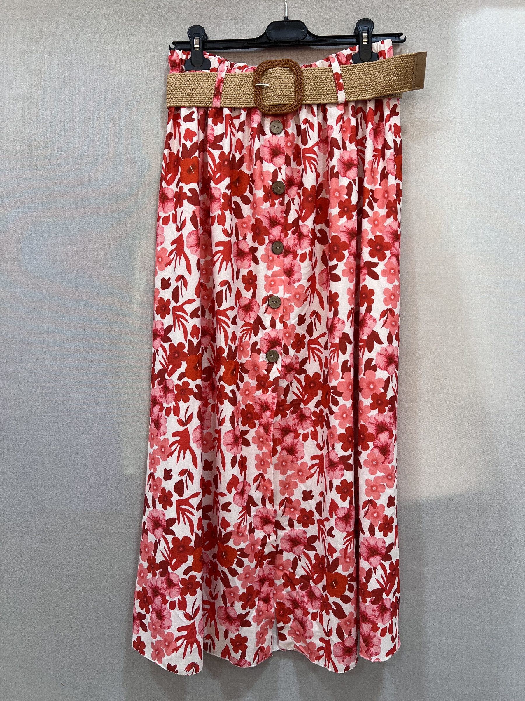 Wholesaler Mily - Skirt printed with slot and belt