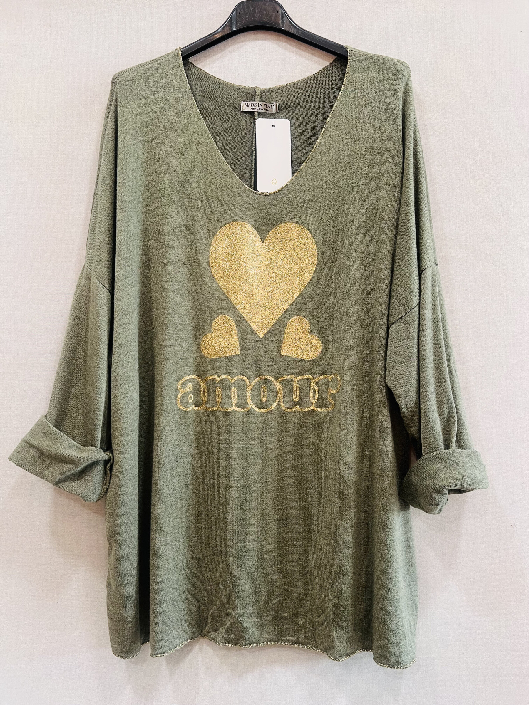 Wholesaler Mily - LARGE SIZE PRINTED SWEATER