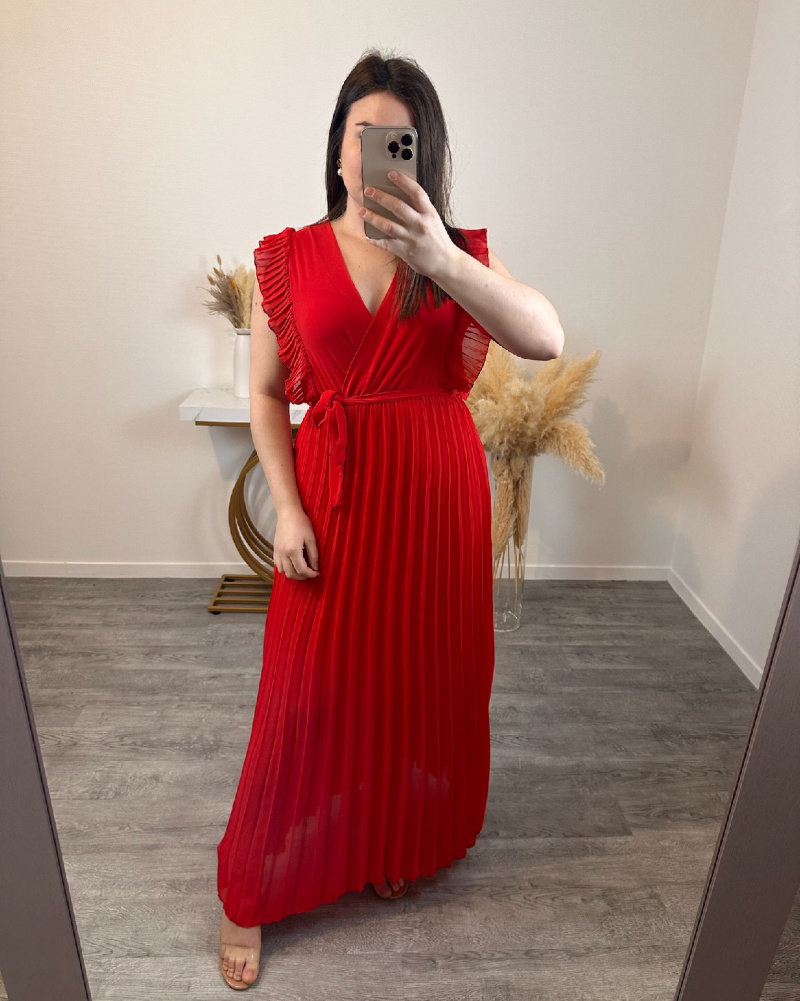 Grossiste Mily - ROBE PLISSEE GRANDE TAILLE