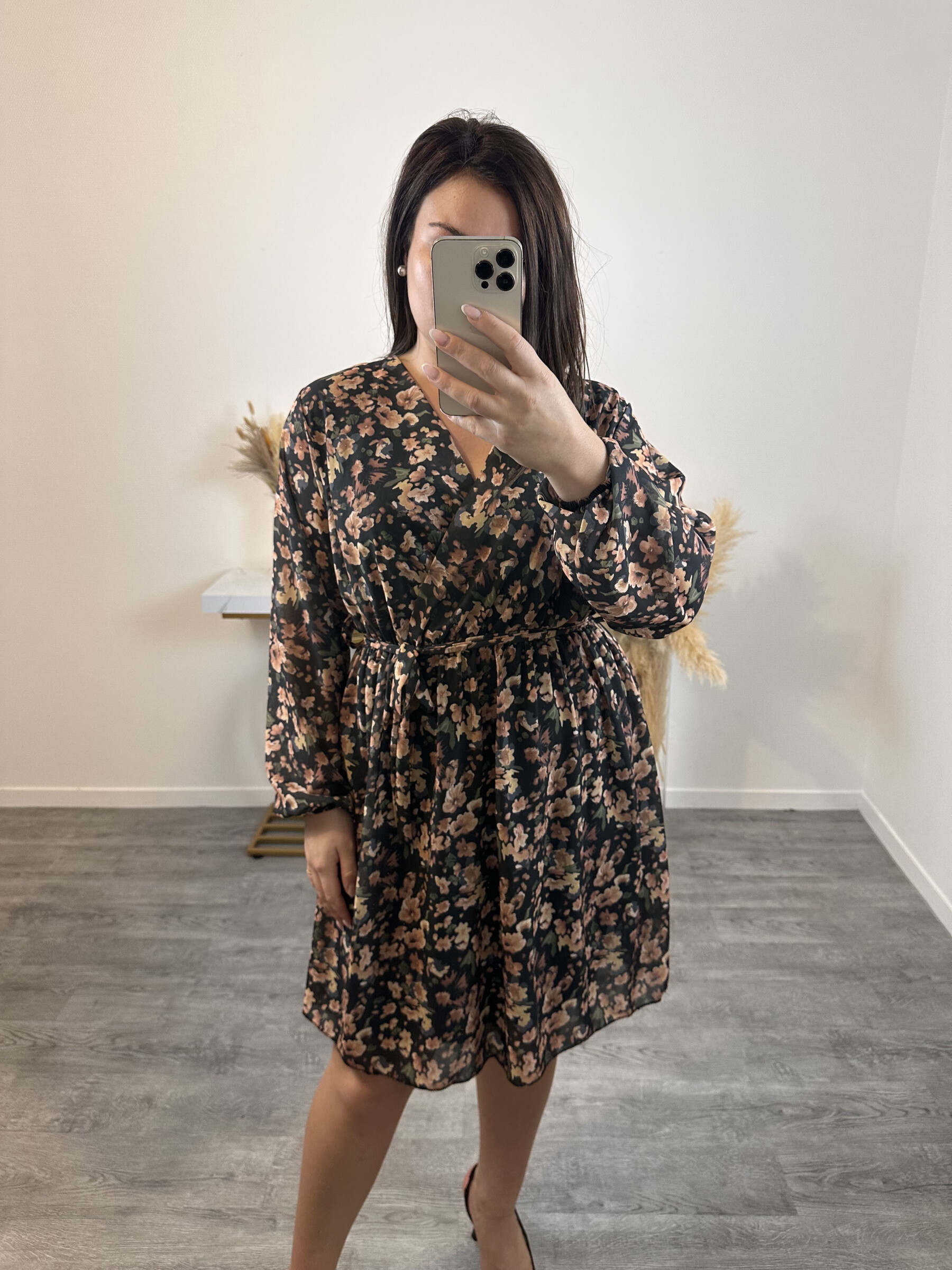 Wholesaler Mily - PLUS SIZE STRAIGHT FIT PRINTED DRESS