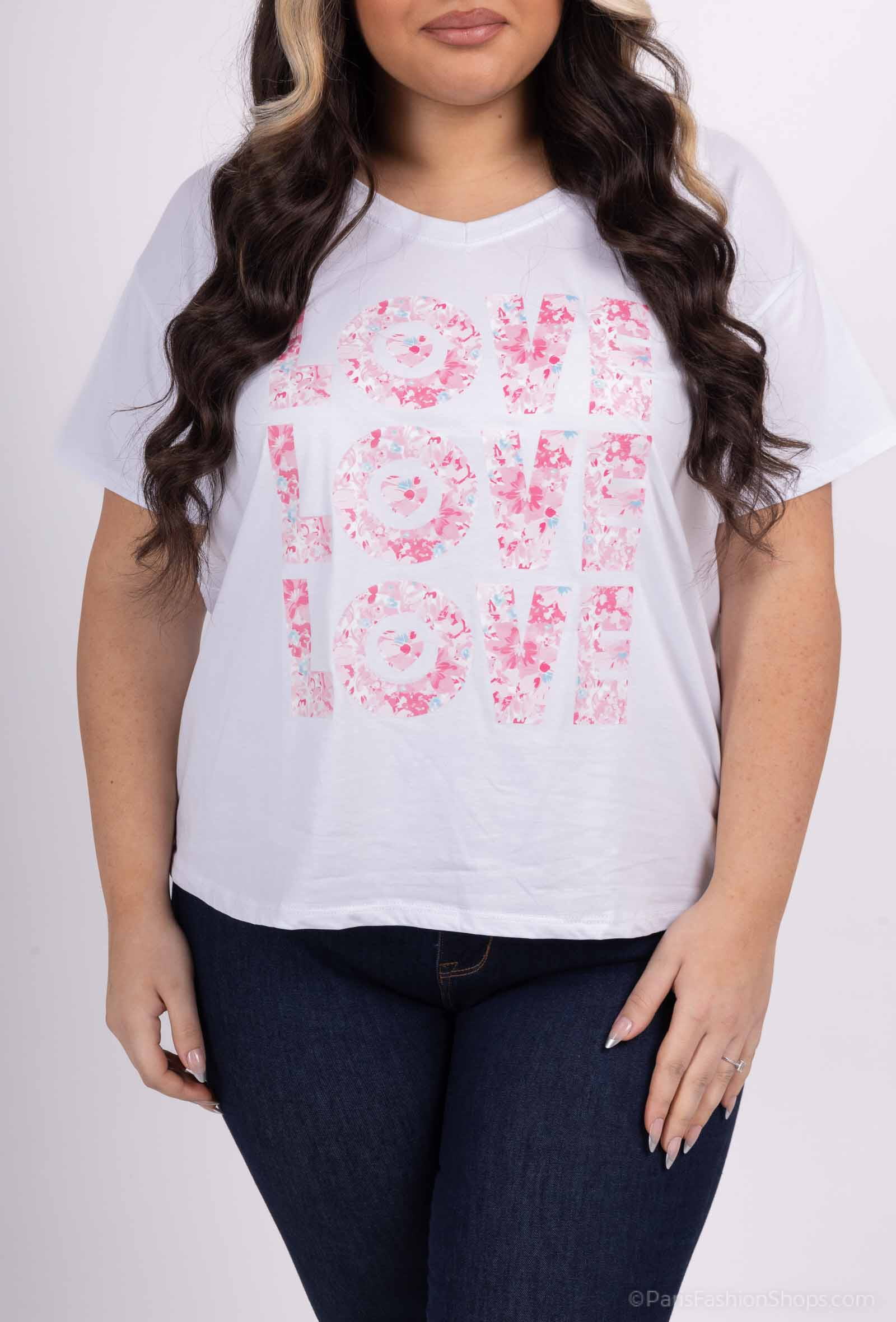 Wholesaler Mily - PLUS SIZE V-NECK T-SHIRT