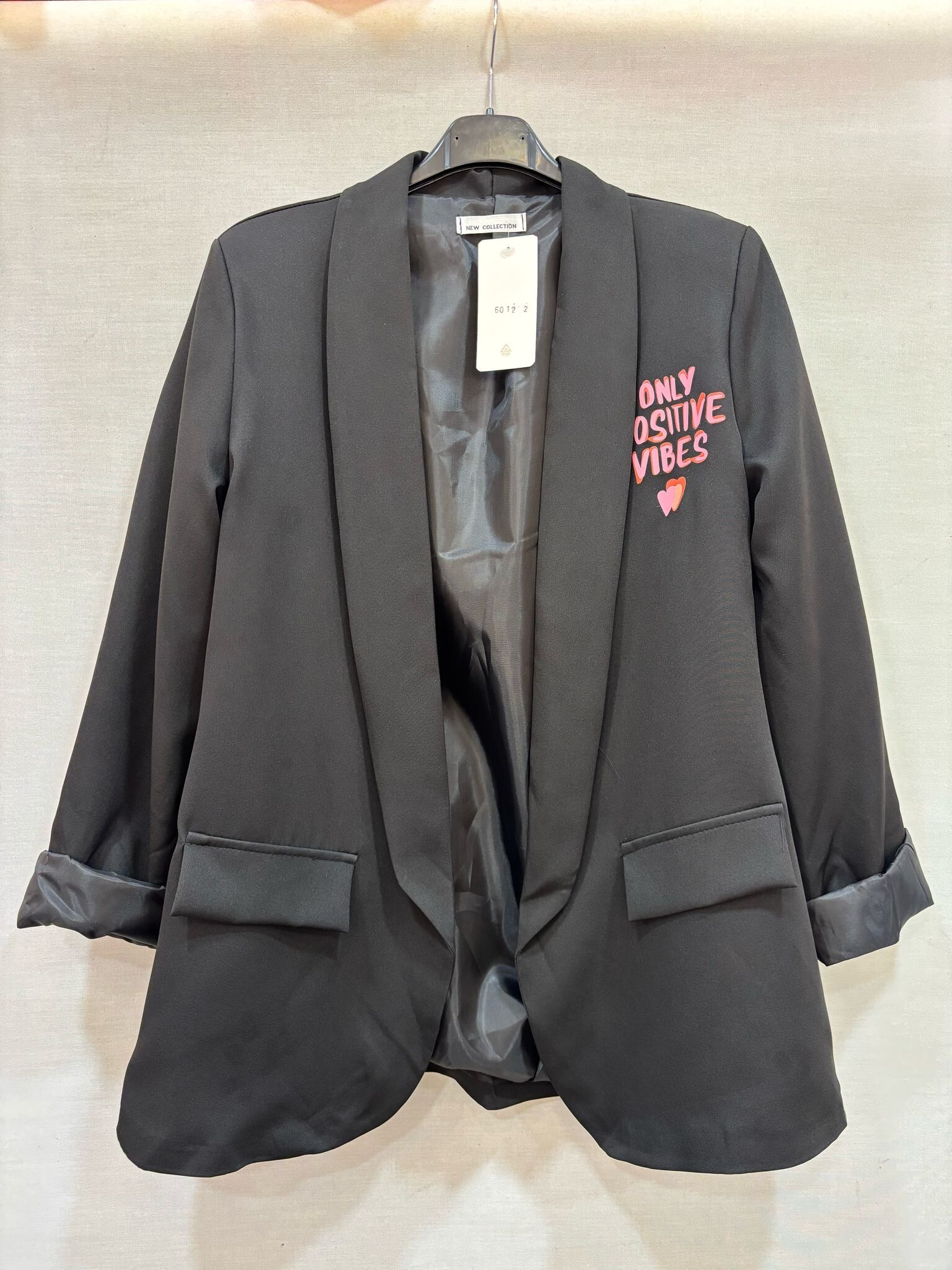 Mayorista Mily - Chaqueta extra ancha con solo inscripción