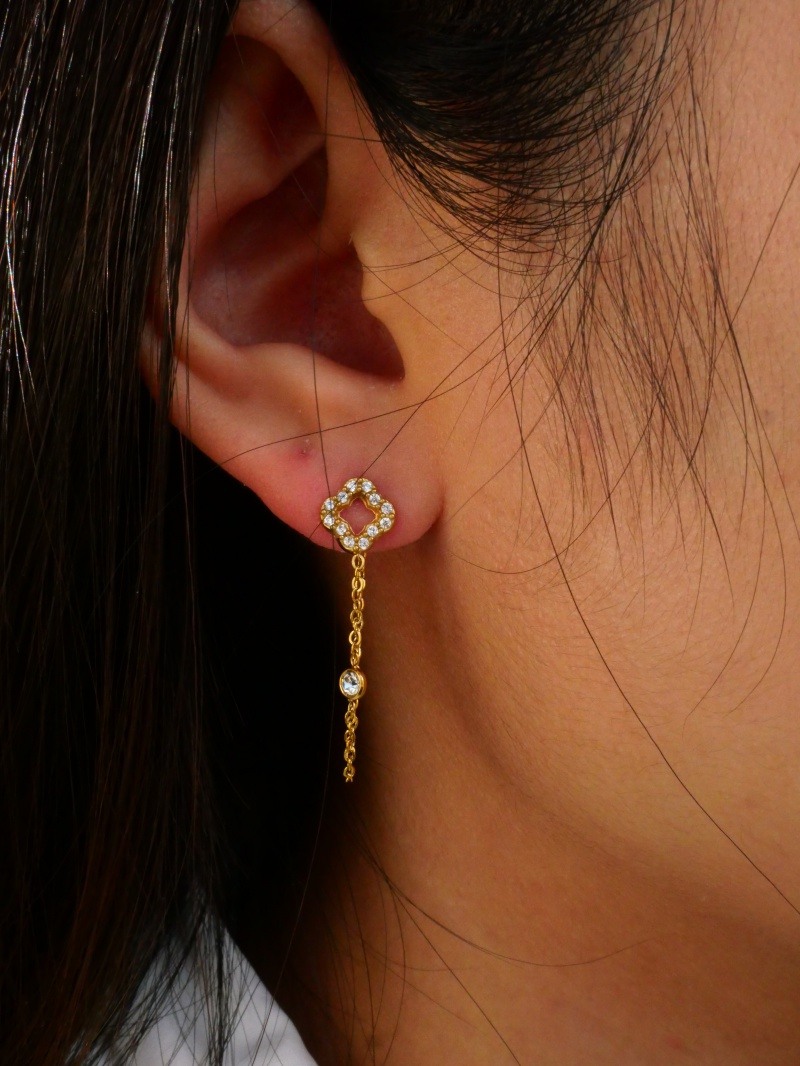 Grossiste MIMIKO - BOUCLES D'OREILLES PENDANTE EN ACIER INOXYDABLE