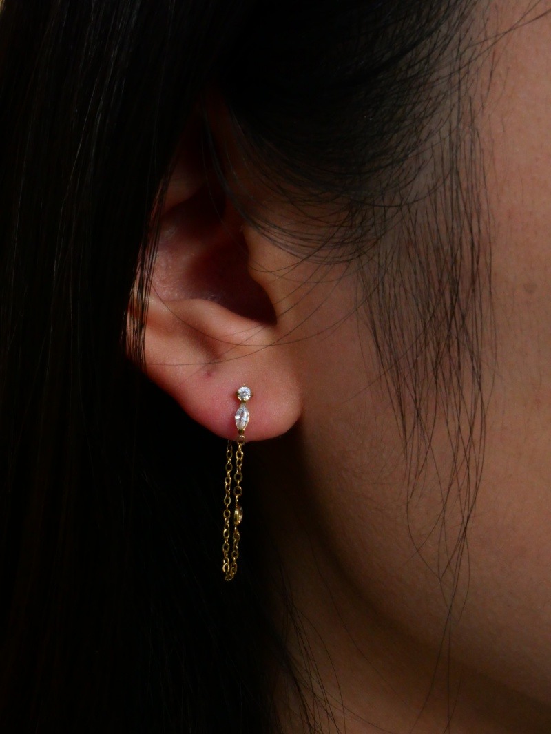 Grossiste MIMIKO - BOUCLES D'OREILLES PENDANTE EN ACIER INOXYDABLE