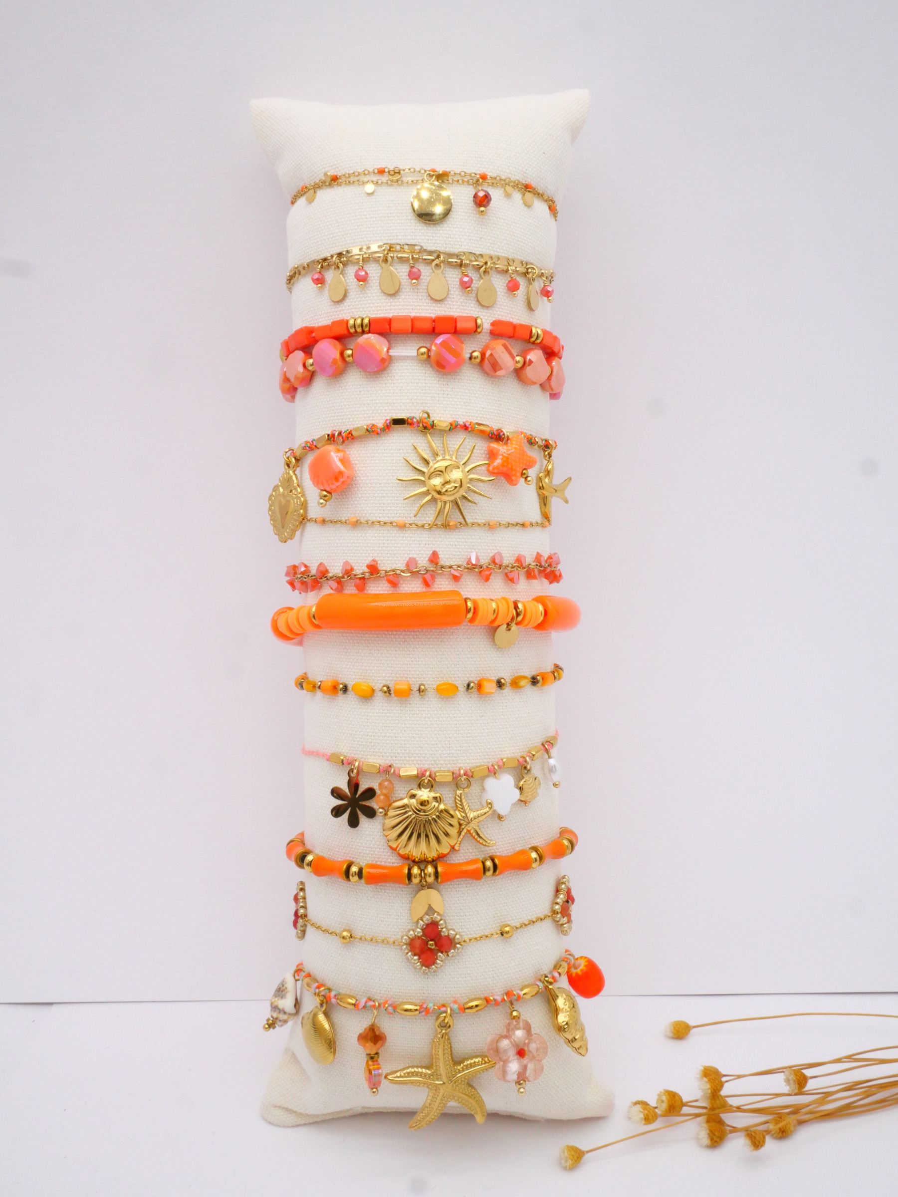 Großhändler MIMIKO - SET AUS 12 ARMBÄNDERN AUS 304 EDELSTAHL