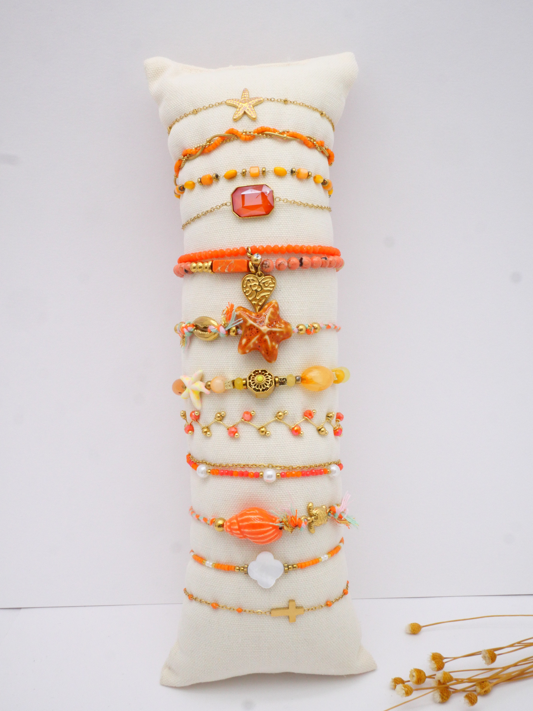 Großhändler MIMIKO - SET AUS 12 ARMBÄNDERN AUS 304 EDELSTAHL