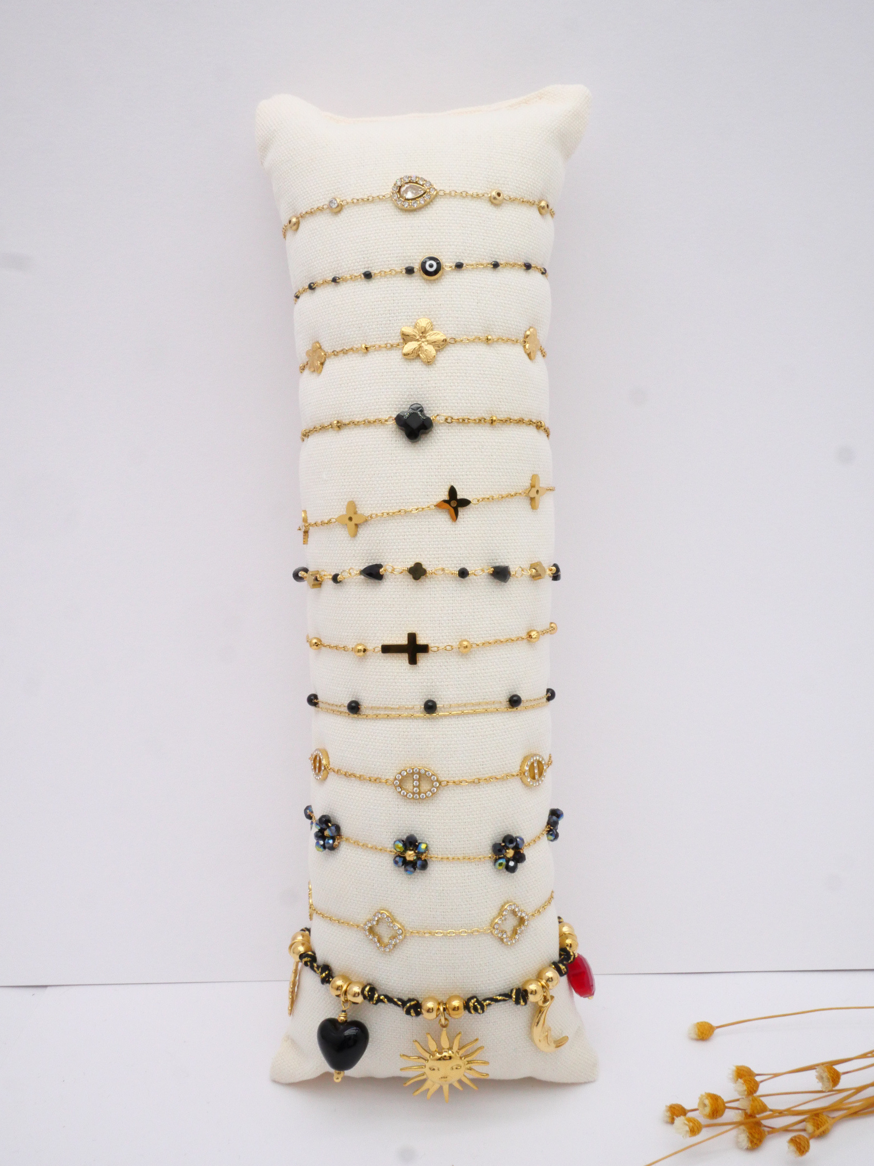 Großhändler MIMIKO - SET AUS 12 ARMBÄNDERN AUS 304 EDELSTAHL