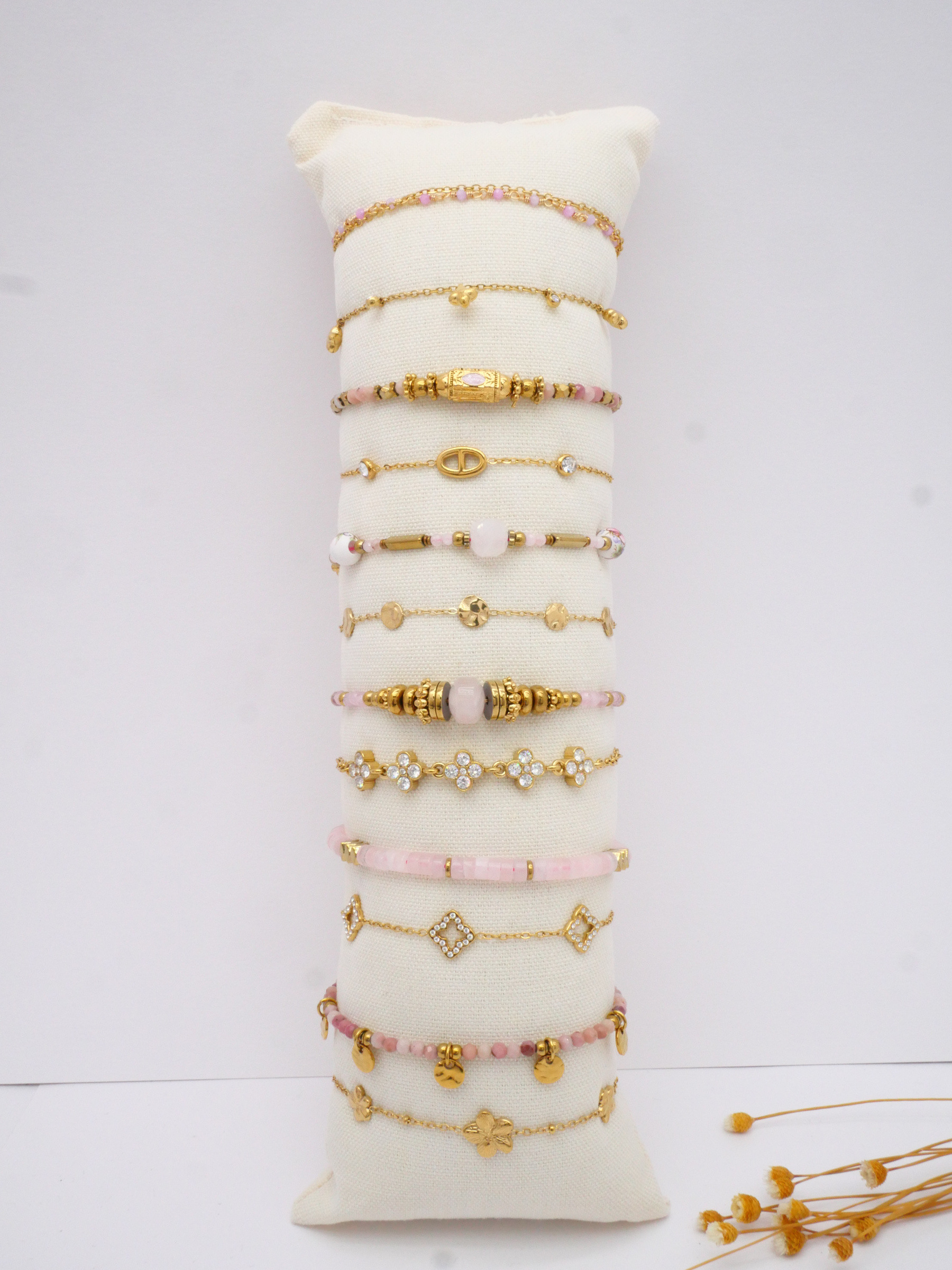 Großhändler MIMIKO - SET AUS 12 ARMBÄNDERN AUS 304 EDELSTAHL