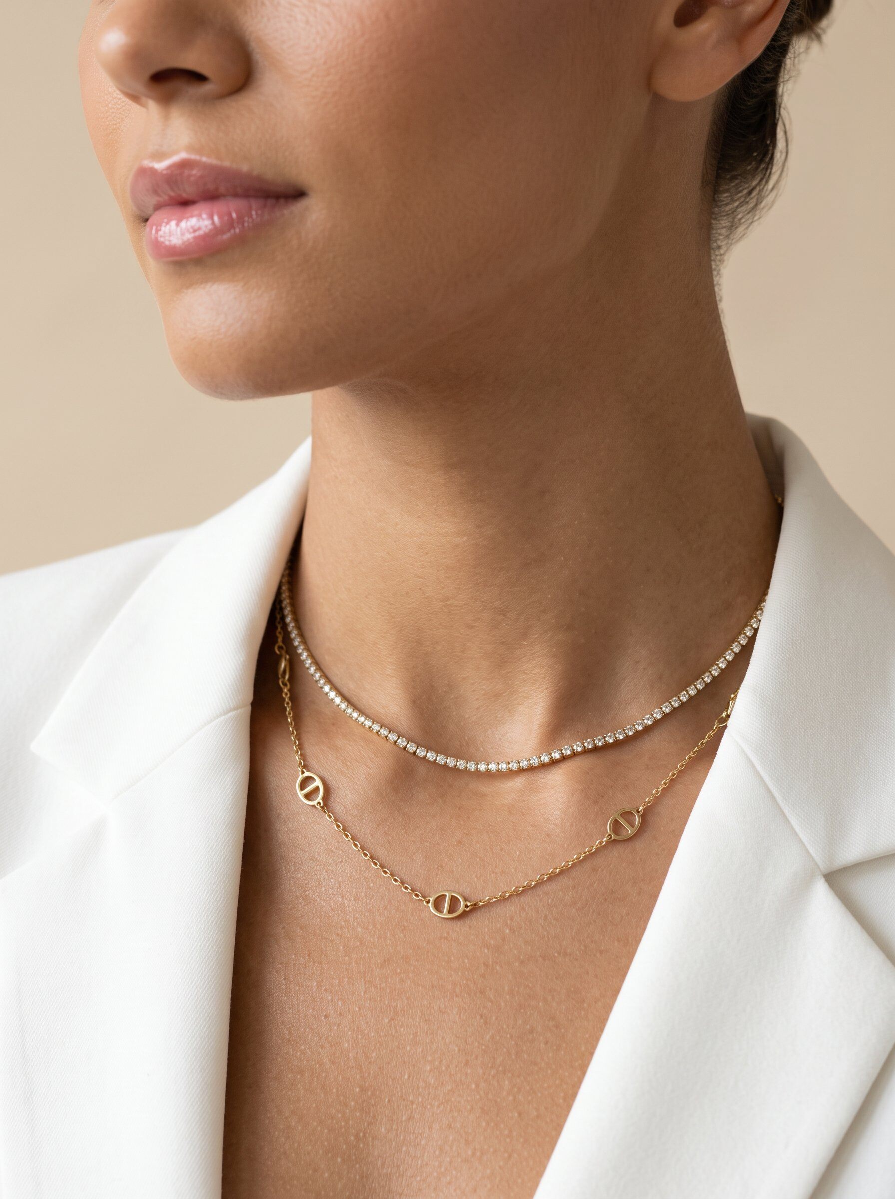 Grossiste MIMIKO - COLLIER DOUBLE EN ACIER INOXYDABLE 304