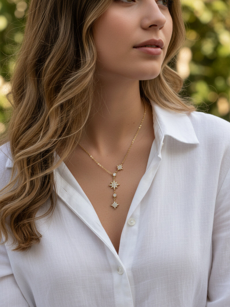 Grossiste MIMIKO - COLLIER Y EN ACIER INOXYDABLE