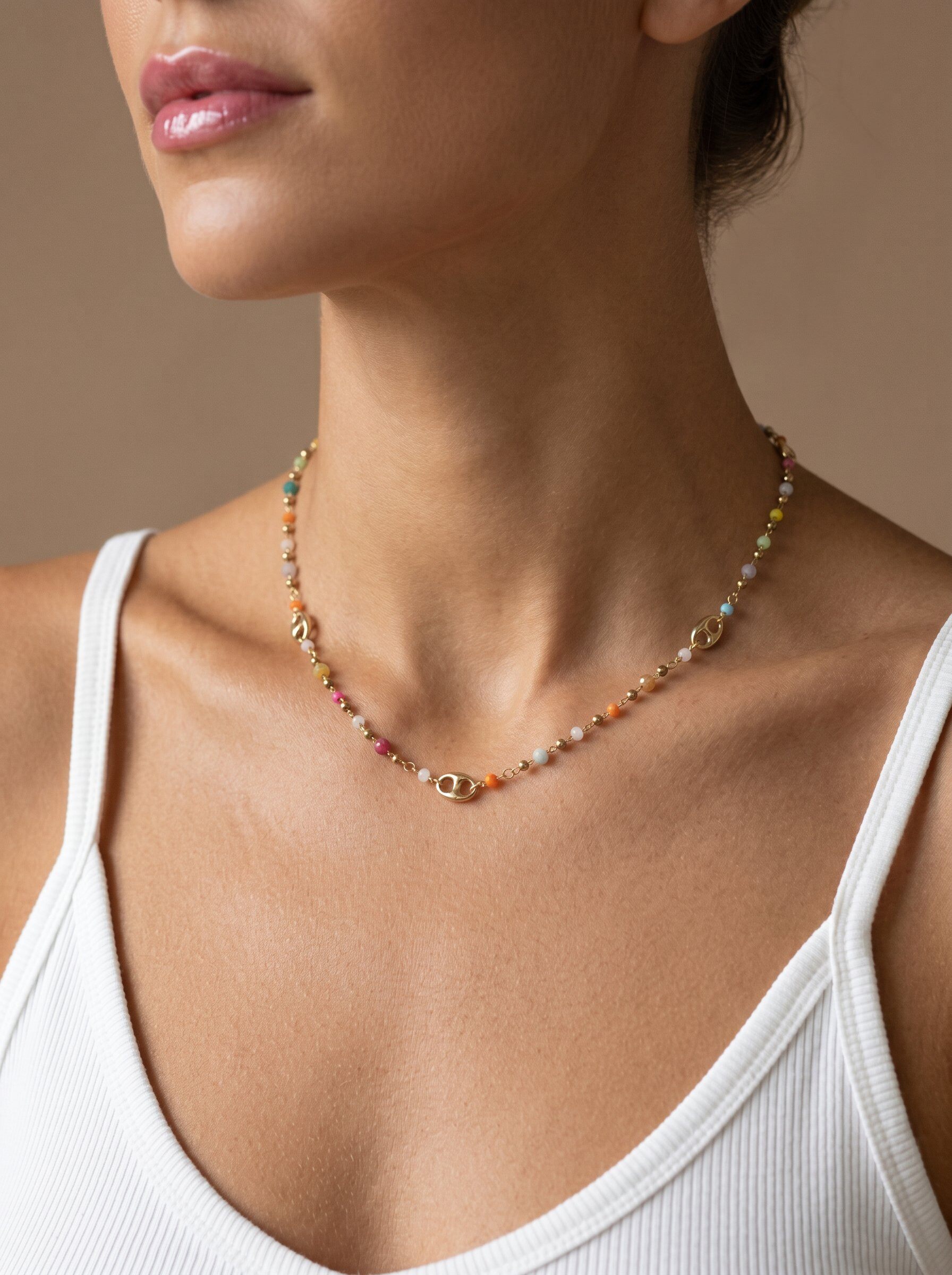 Grossiste MIMIKO - COLLIER EN PERLE AVEC ACIER INOXYDABLE 304