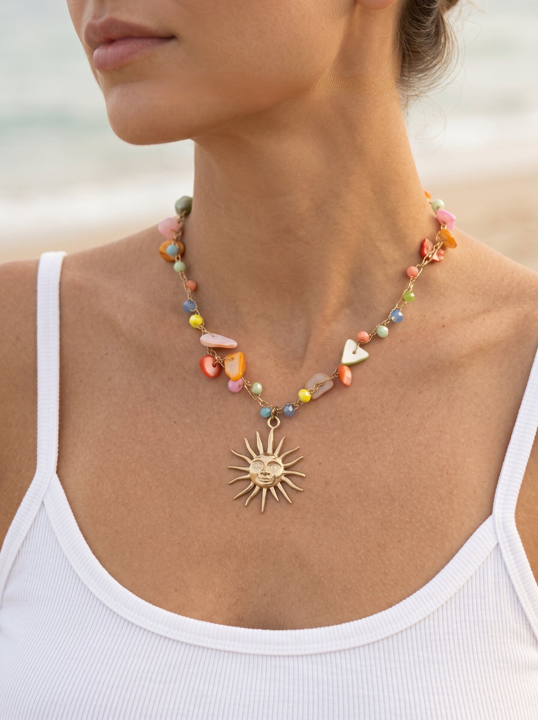 Wholesaler MIMIKO - SHELL AND 304 STAINLESS STEEL NECKLACE