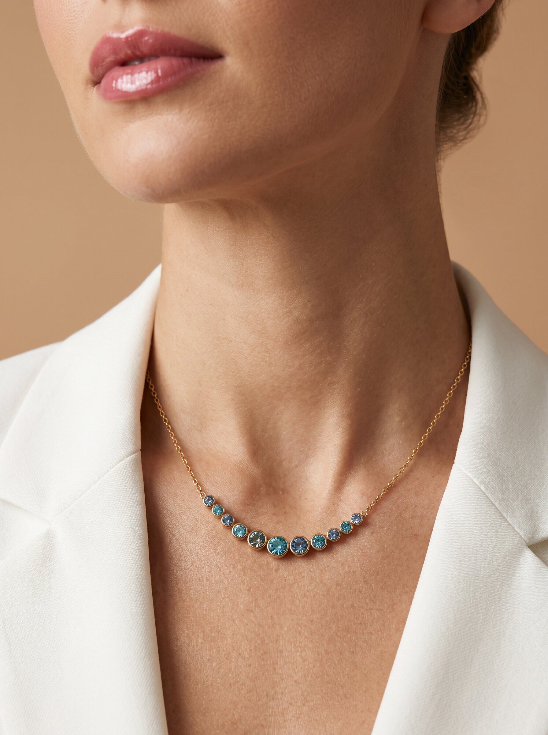 Grossiste MIMIKO - COLLIER EN ACIER INOXYDABLE 304 AVEC DES STRASS
