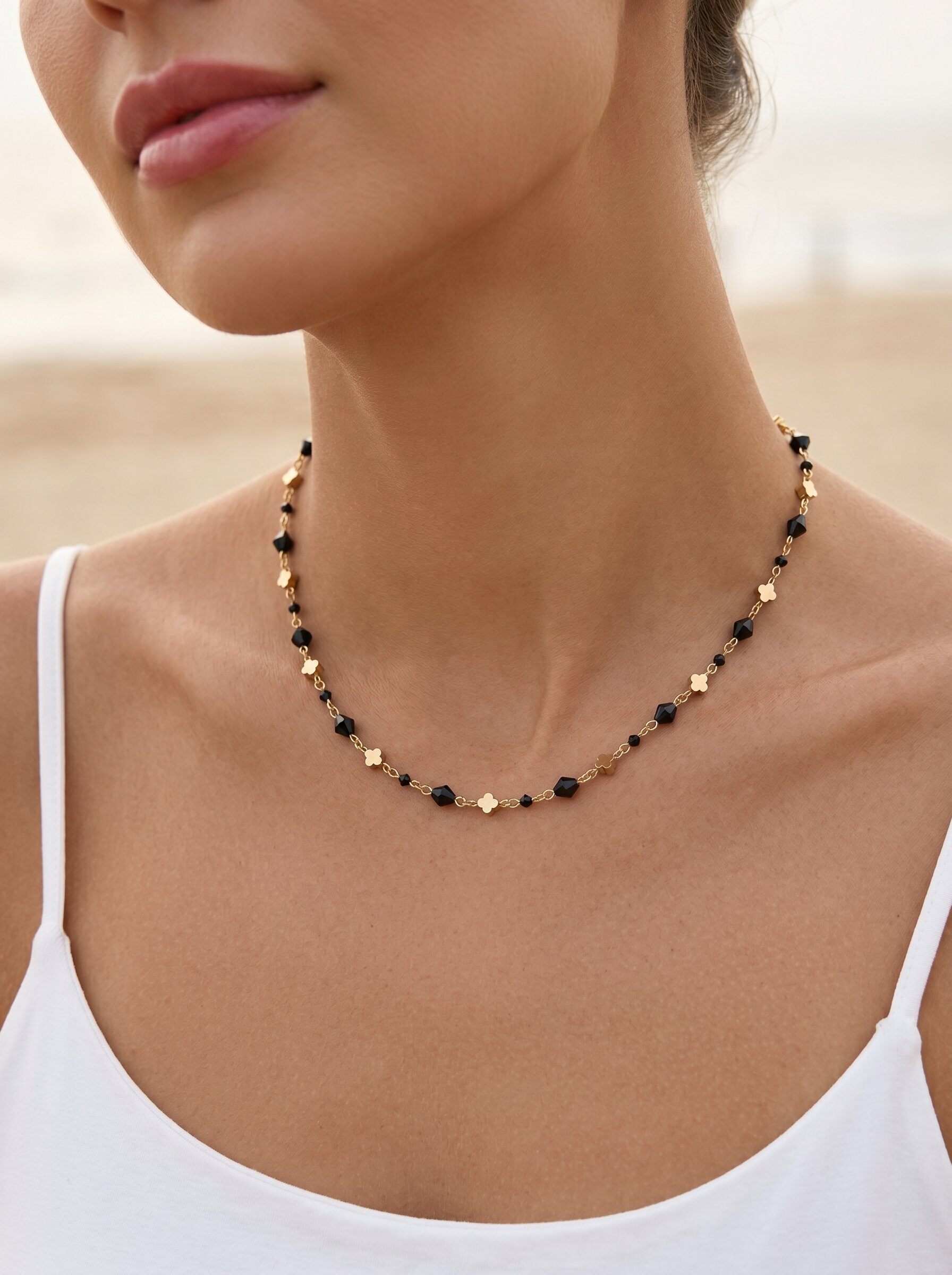 Mayorista MIMIKO - COLLAR DE PERLAS CON ACERO INOXIDABLE 304