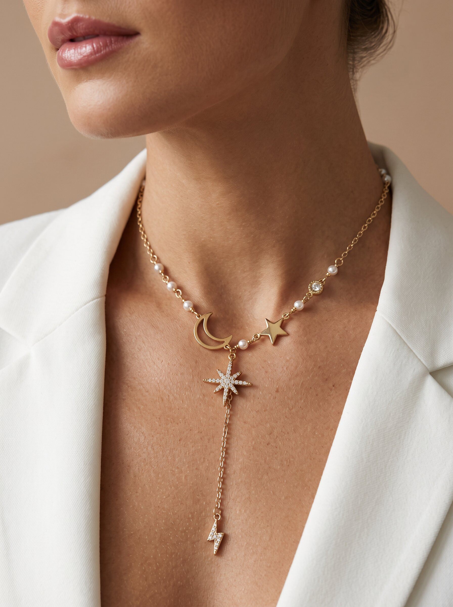 Wholesaler MIMIKO - 304 Stainless Steel Y Necklace