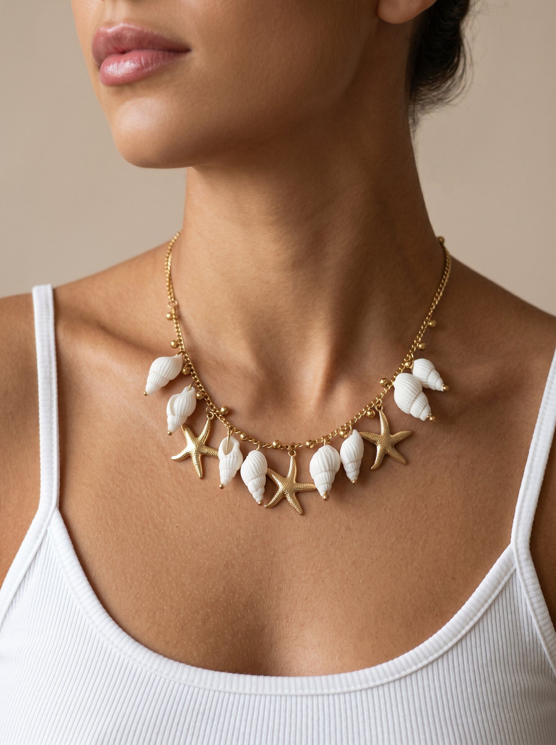 Grossiste MIMIKO - COLLIER EN COQUILLAGE AVEC ACIER INOXYDABLE 304