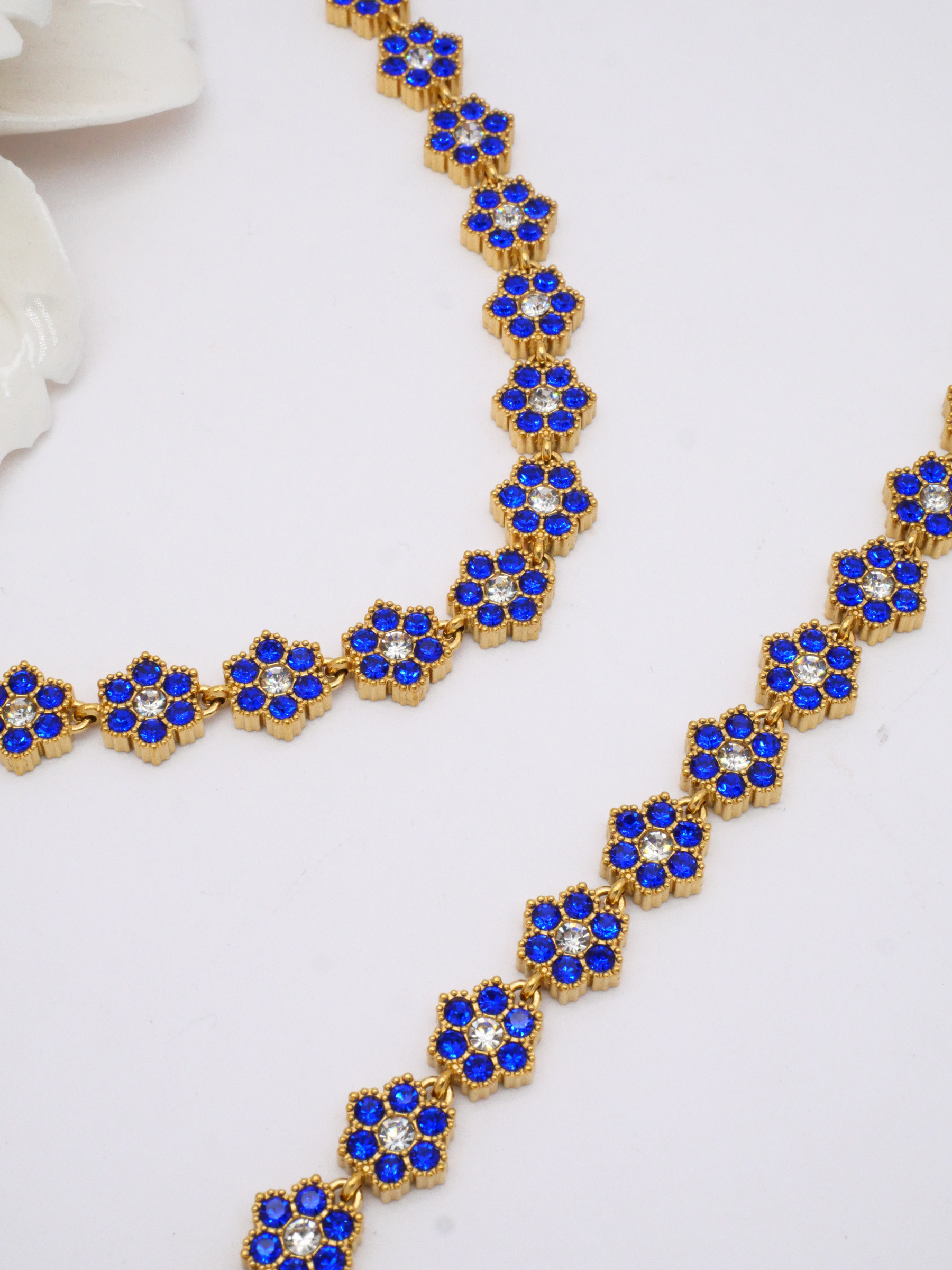 Wholesaler MIMIKO - 304 STAINLESS STEEL JEWELRY SET WITH RHINESTONES