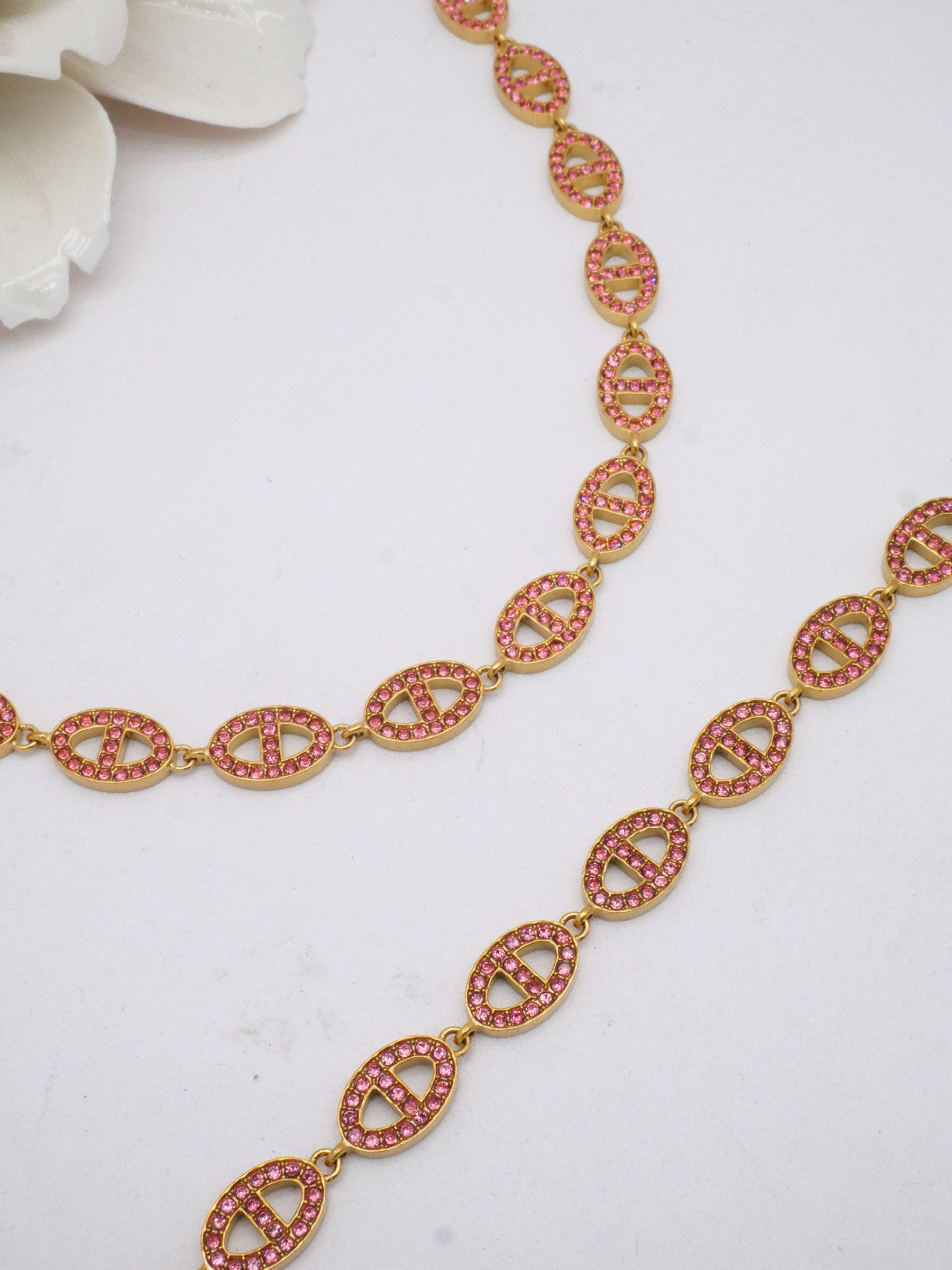 Wholesaler MIMIKO - 304 STAINLESS STEEL JEWELRY SET WITH RHINESTONES