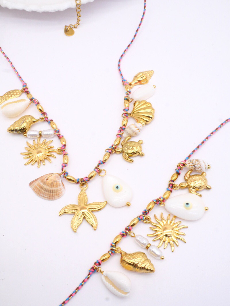 Wholesaler MIMIKO - SET OF STAINLESS STEEL TASSEL JEWELRY