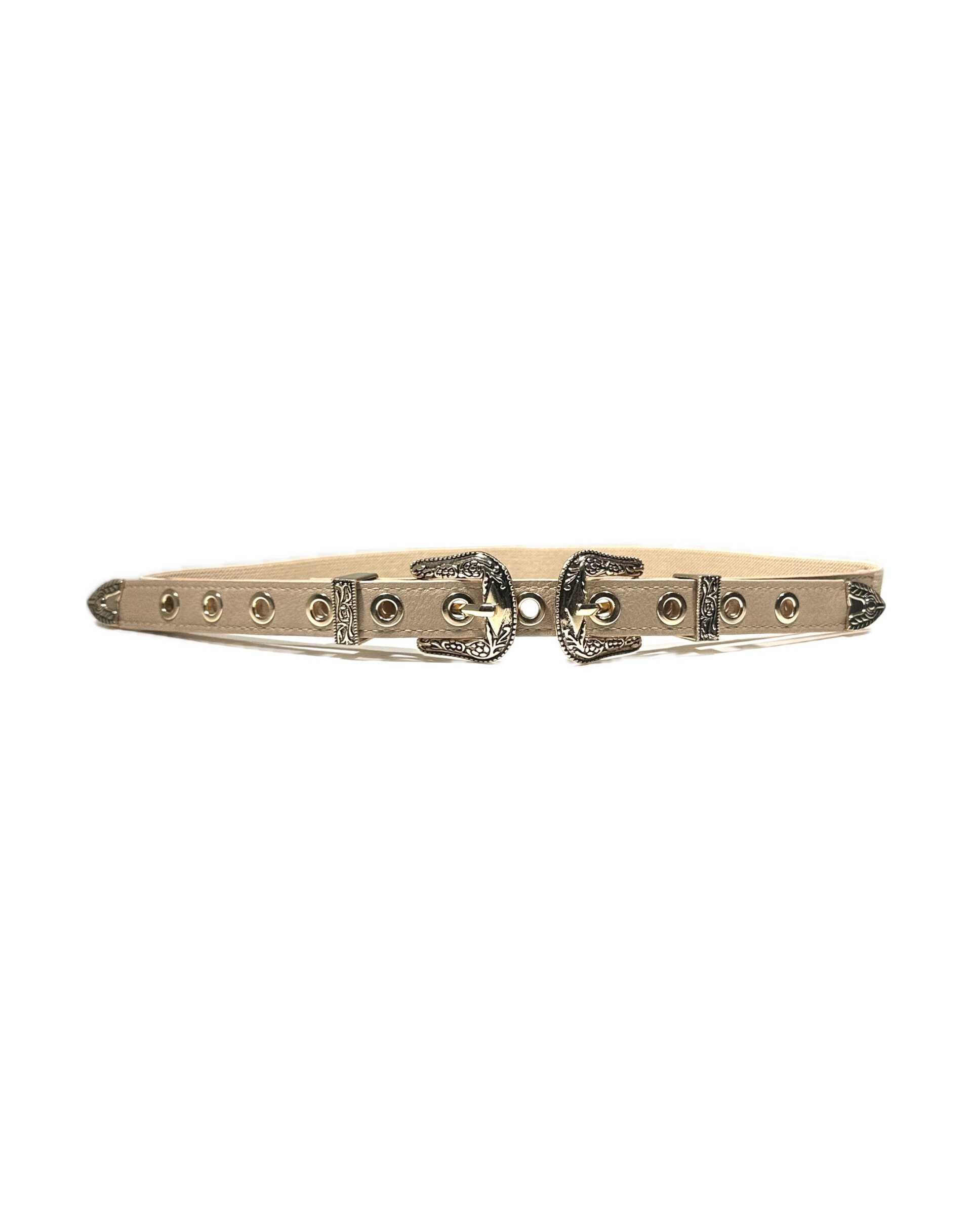 Wholesaler MIMILI - Vintage western elastic double buckle belt