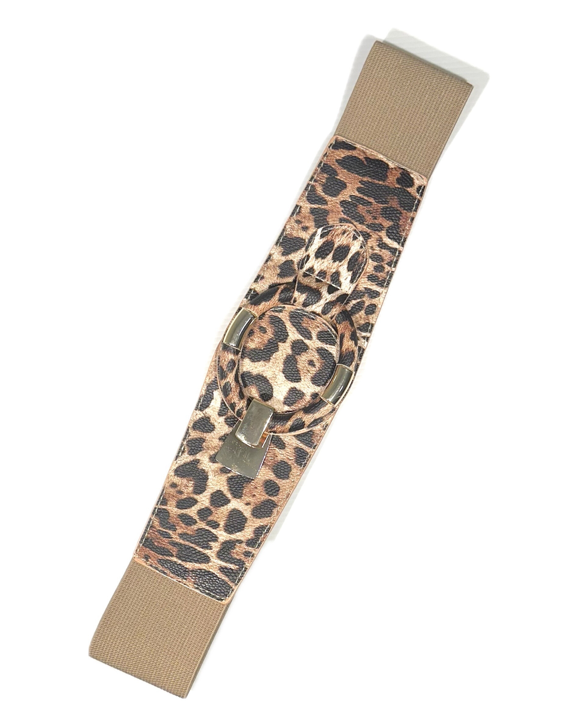 Mayorista MIMILI - Cinturón elástico leopardo