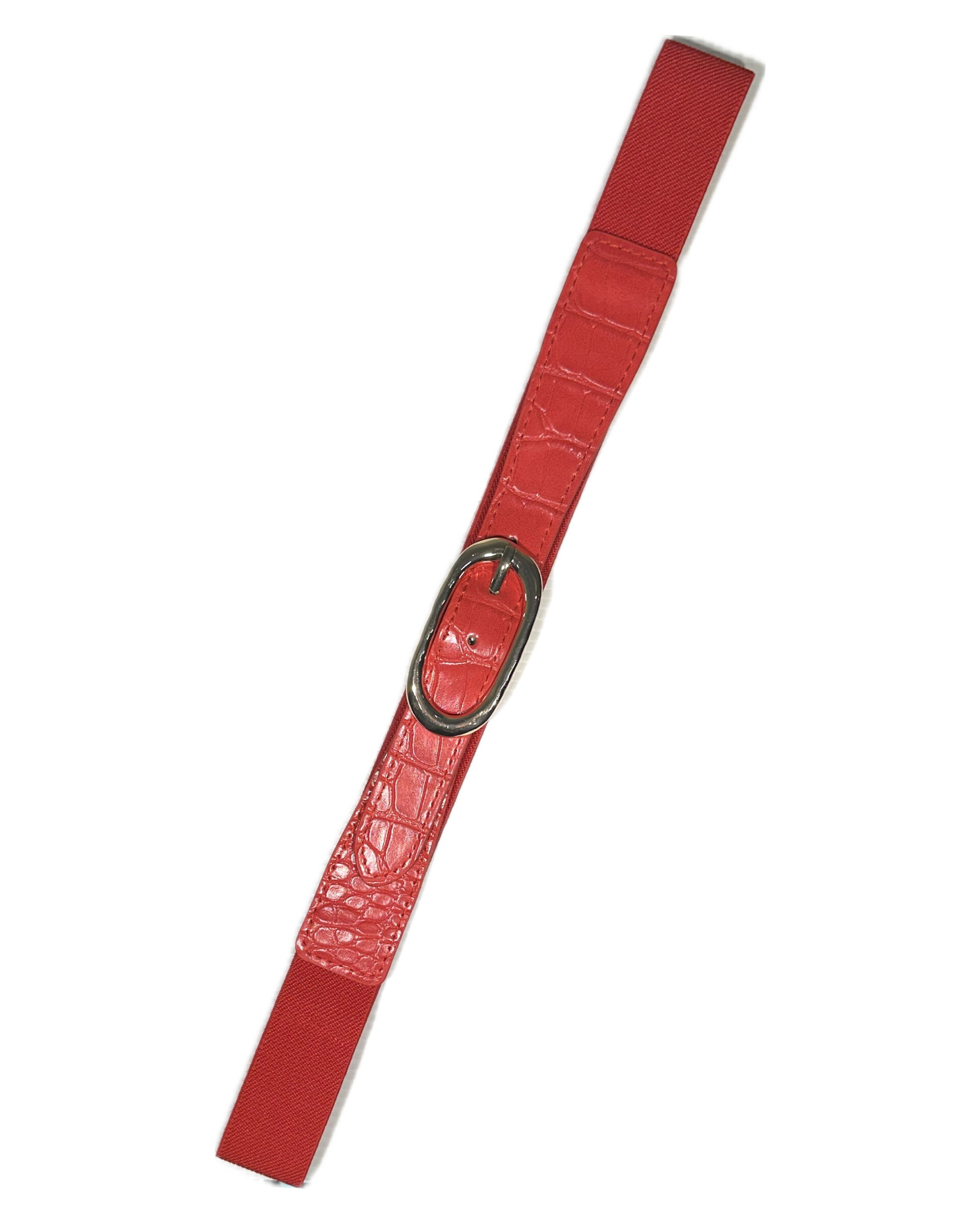 Wholesaler MIMILI - Fine croco elastic belt