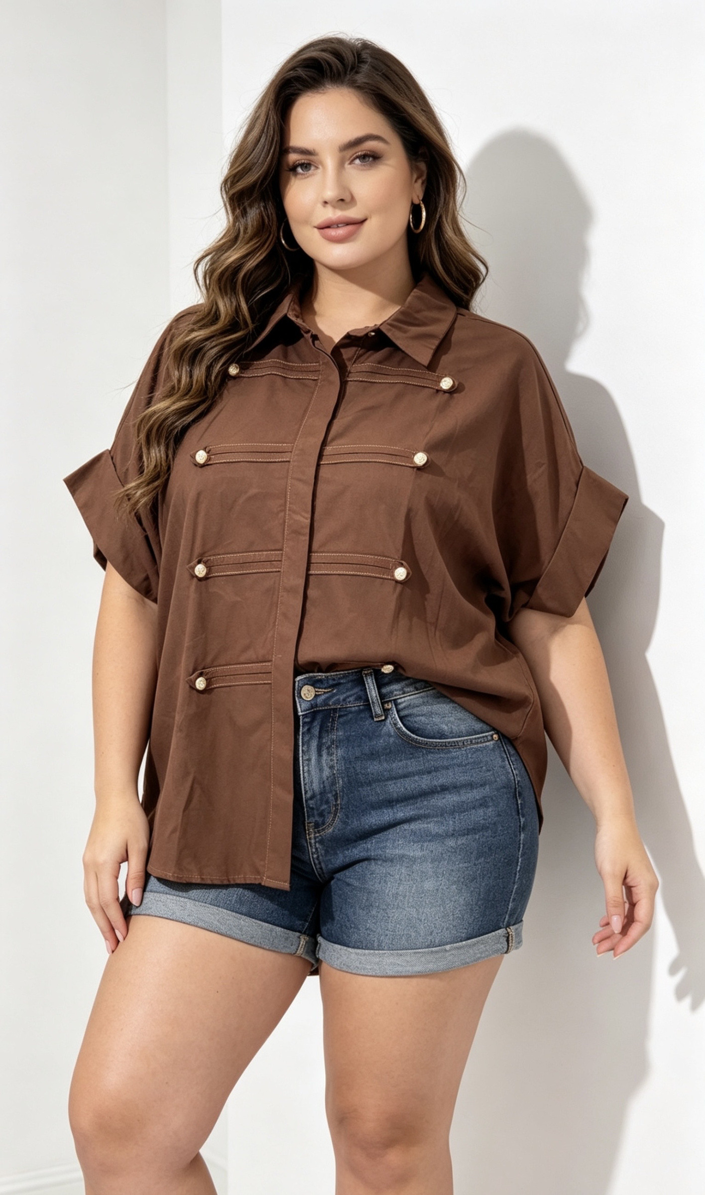 Mayorista MINA ROSA Grande Taille - Camisa