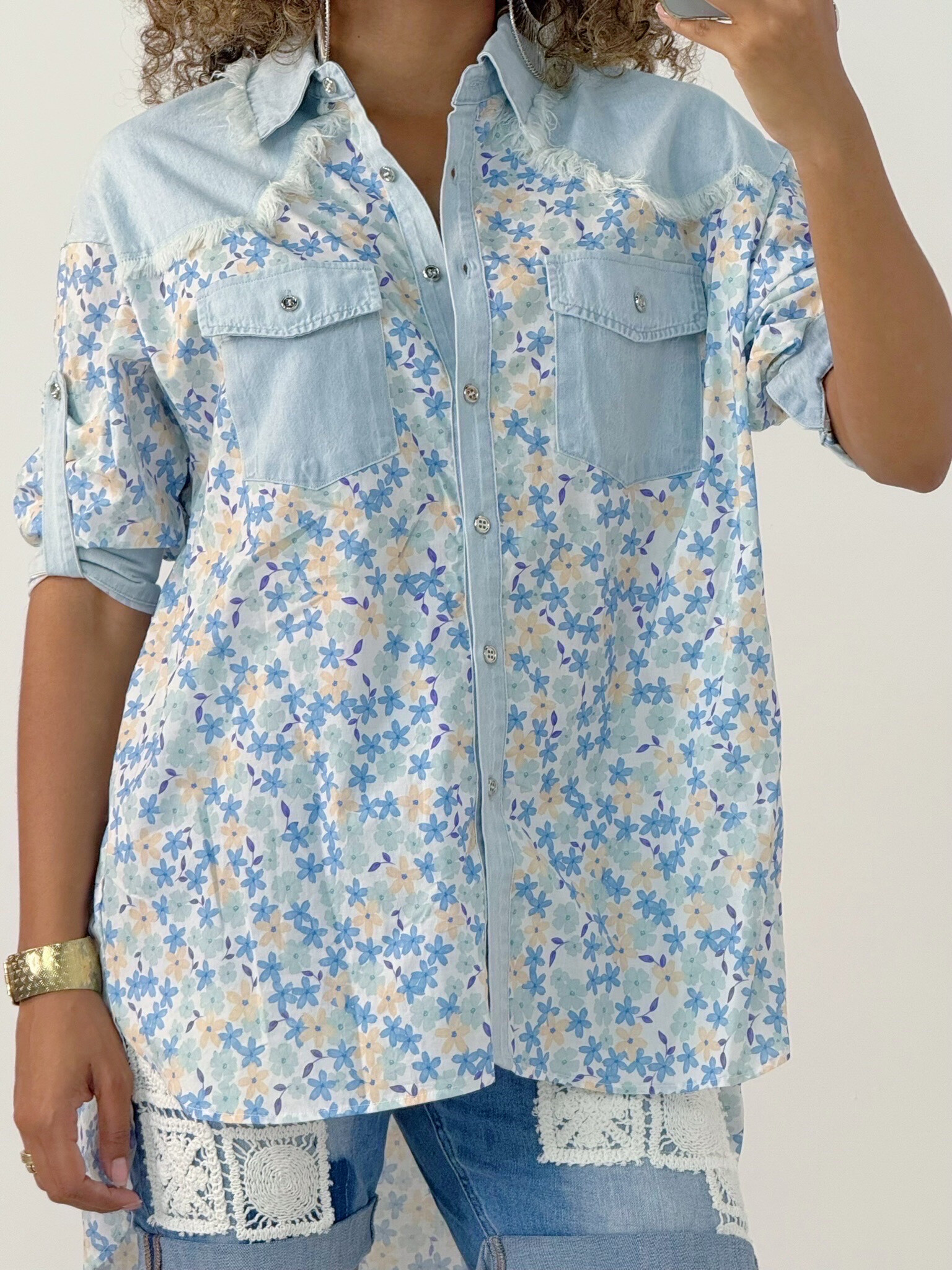 Mayorista MINA ROSA Grande Taille - camisa